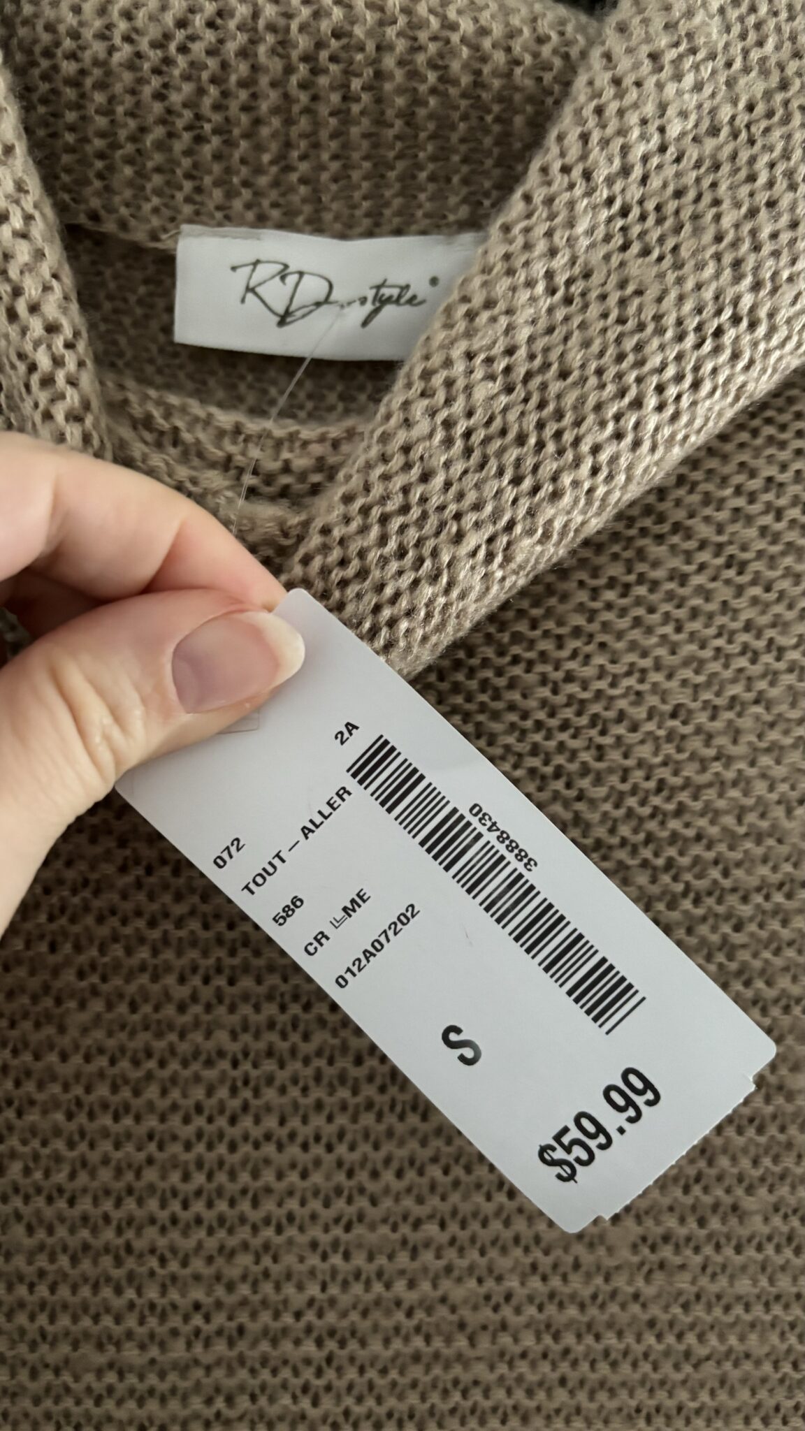 Image for Robe en maille beige