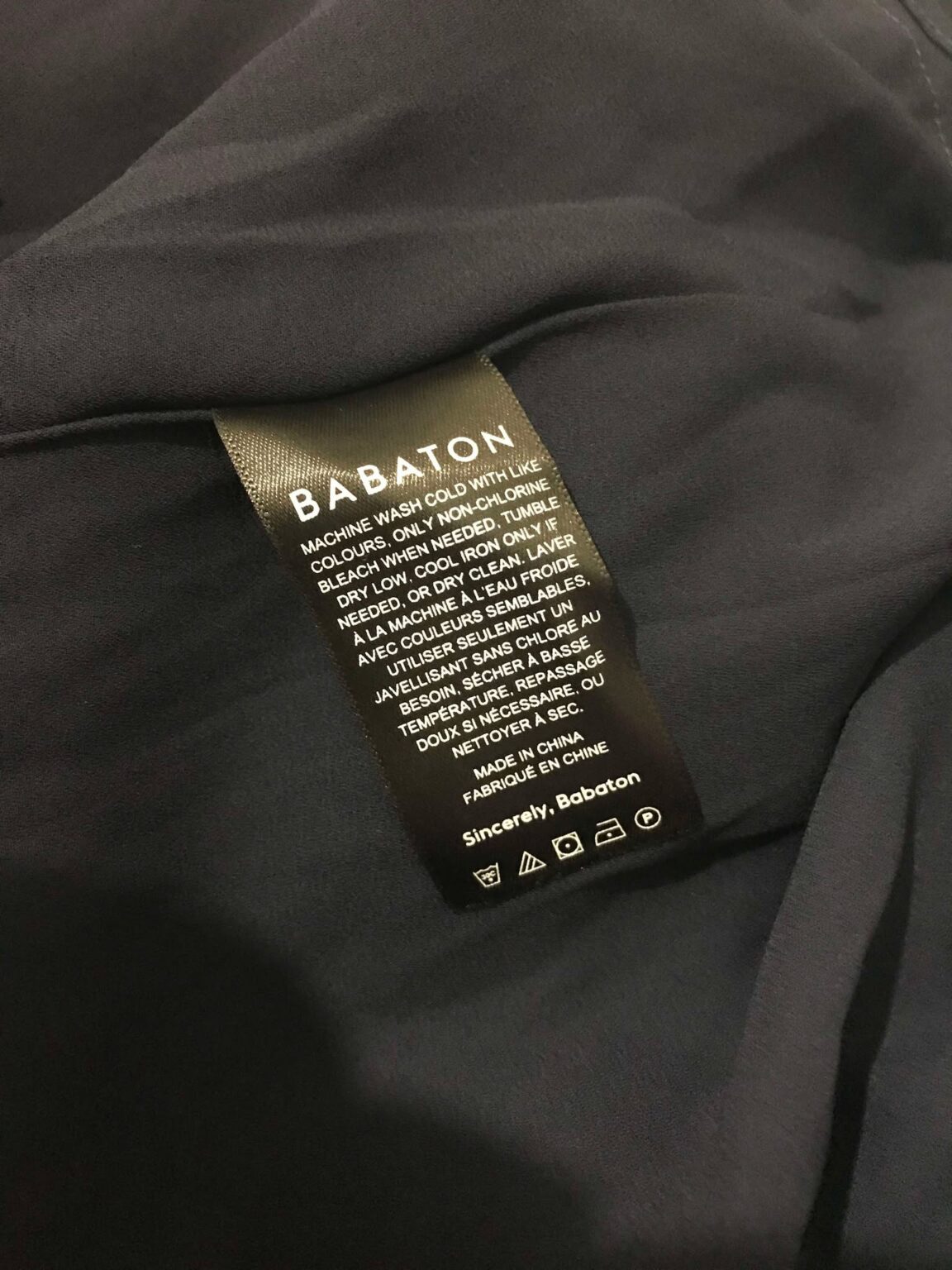 Image for Robe Wrap Babaton bleu marine