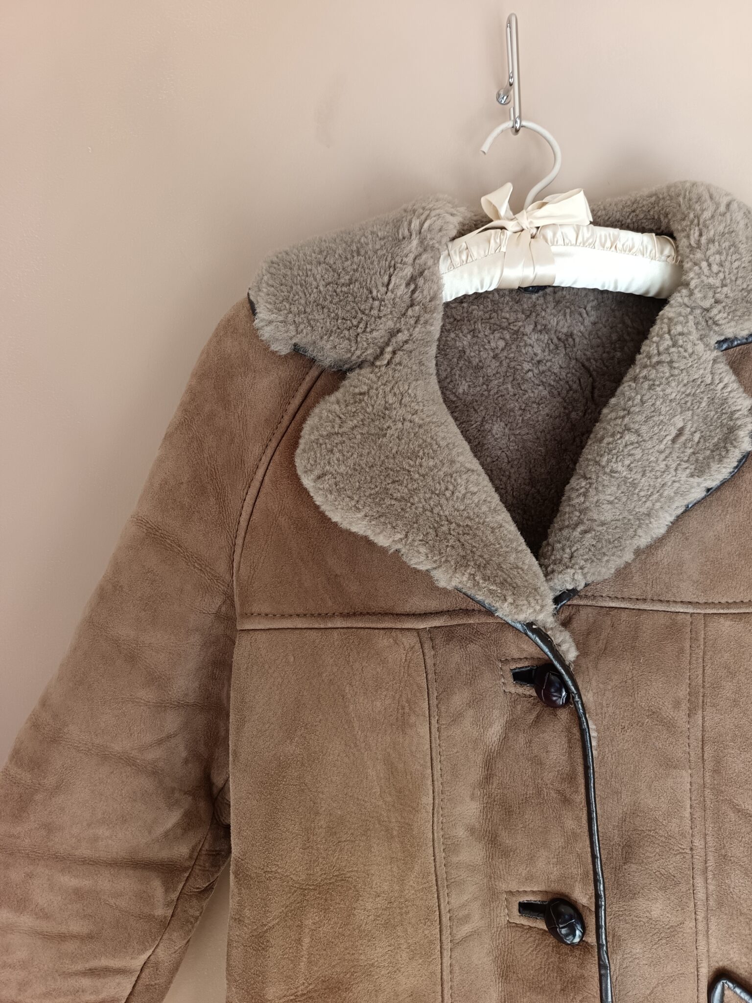 Image for Manteau en peau lainée vintage shearling jacket