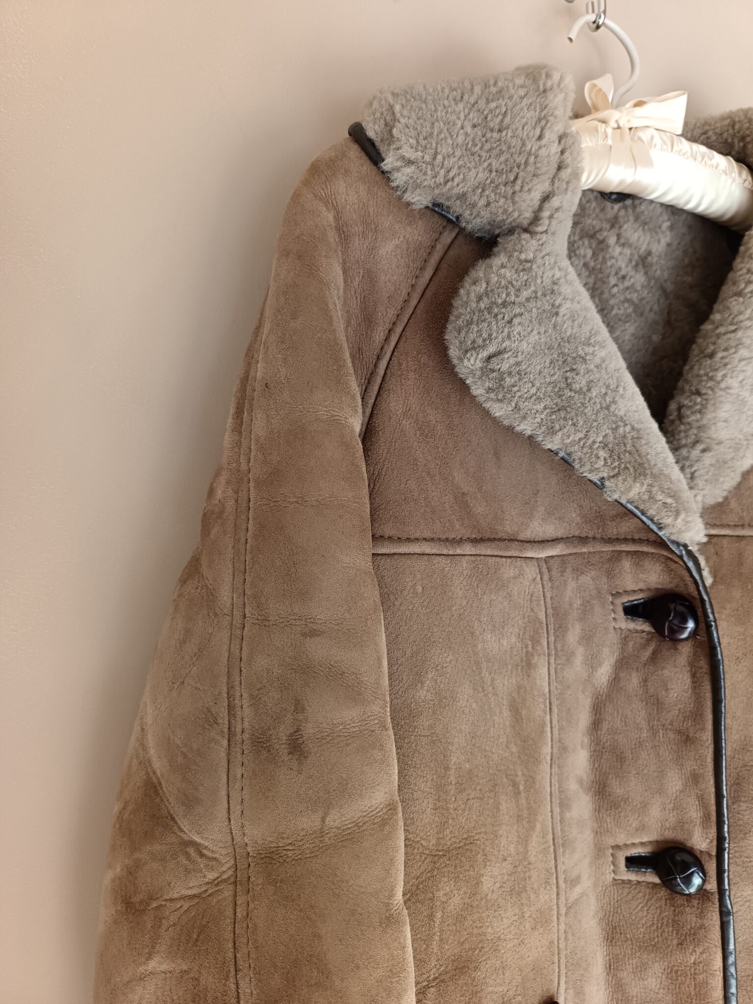 Image for Manteau en peau lainée vintage shearling jacket