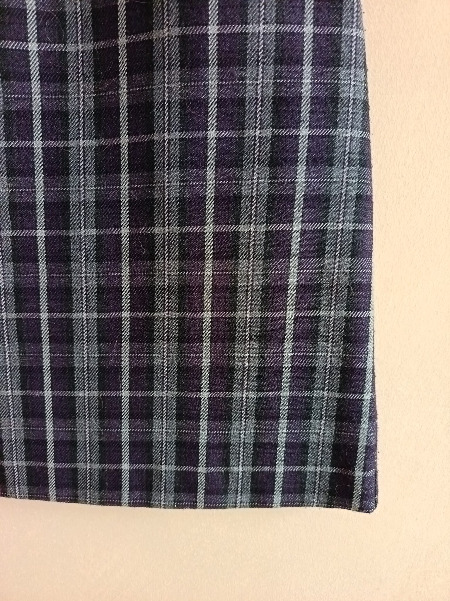 Image for Short skirt in vintage blue check