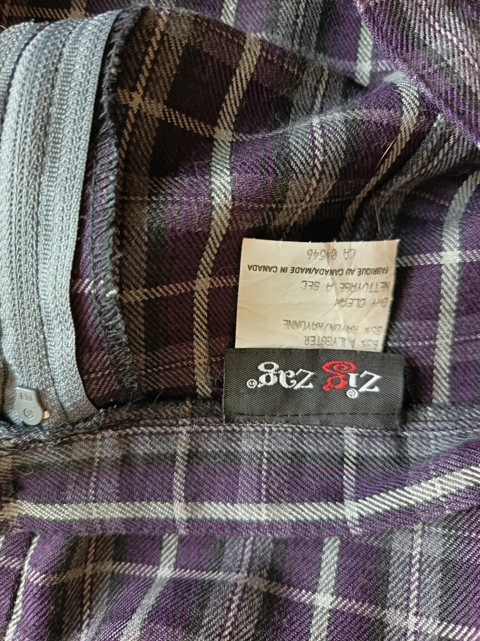 Image for Short skirt in vintage blue check
