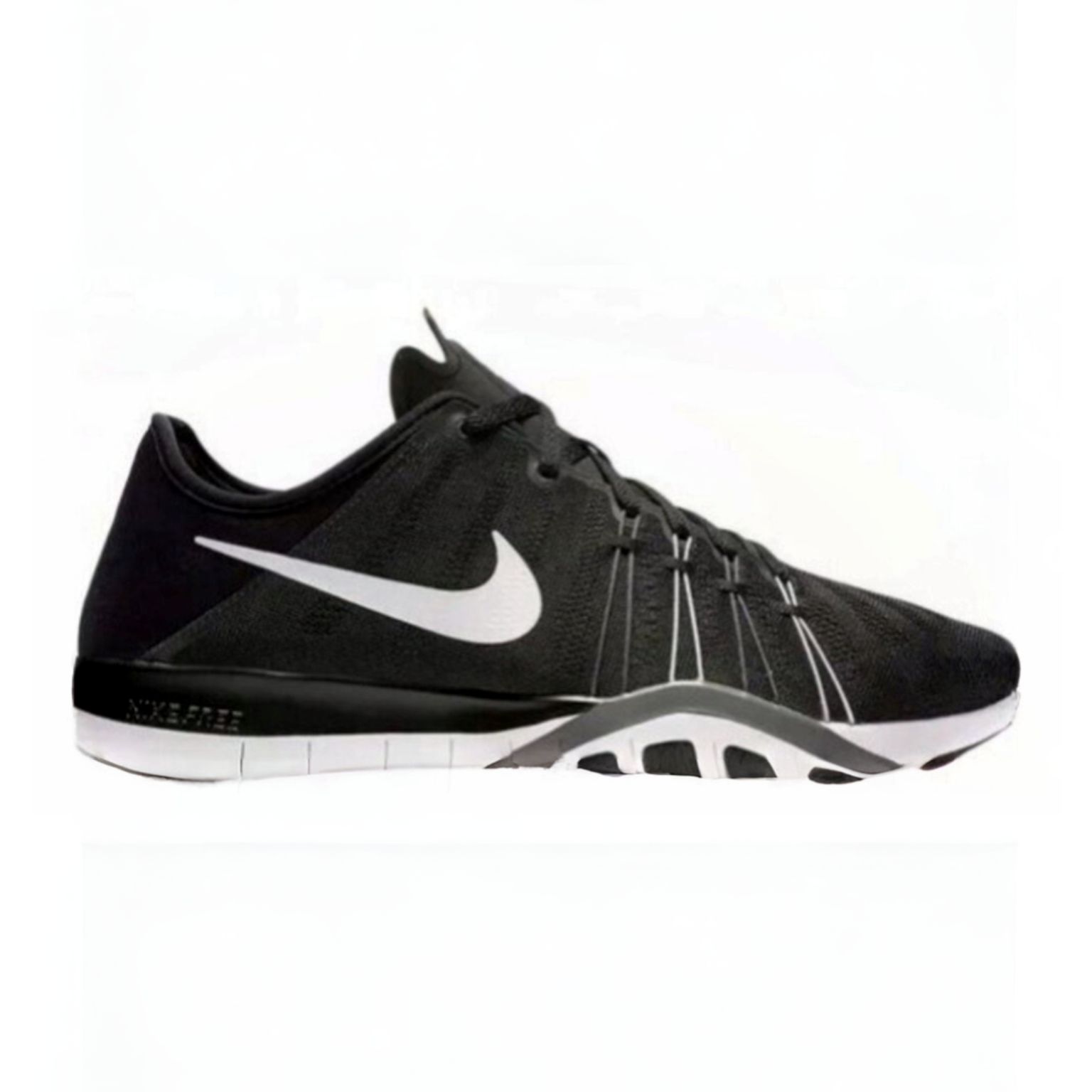 Image for Chaussures Souliers de Sport Noir & Blanc Nike Free TR 6 Black & White Sneakers Training Running Shoes