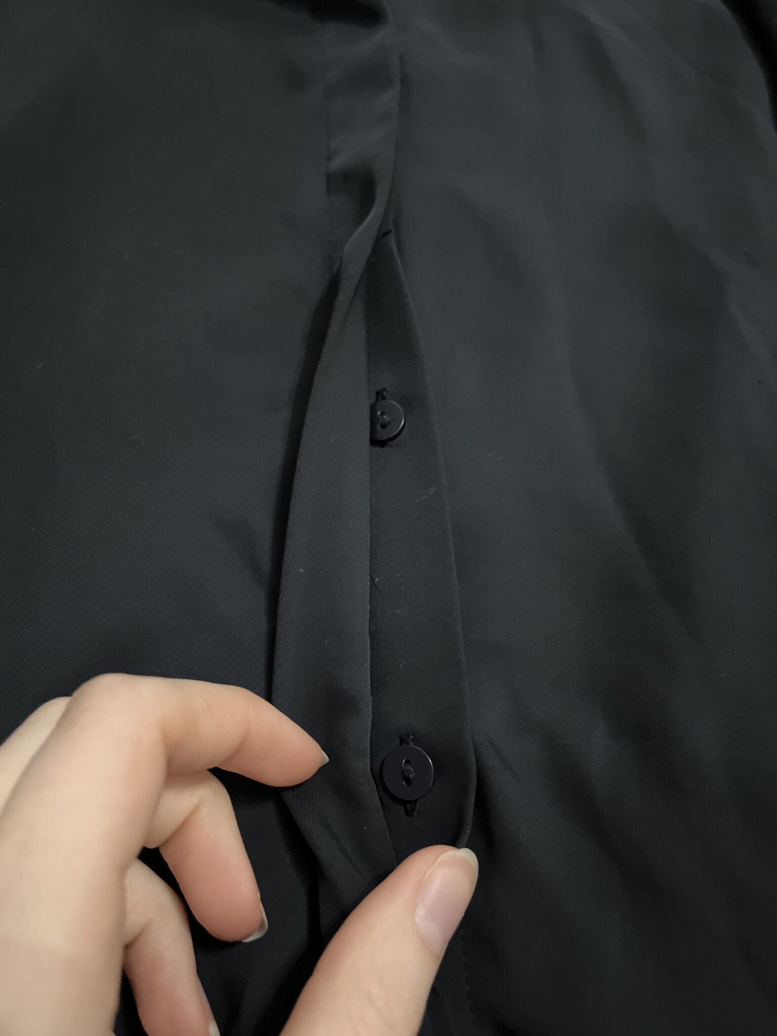 Image for Chemise fluide bleu marine