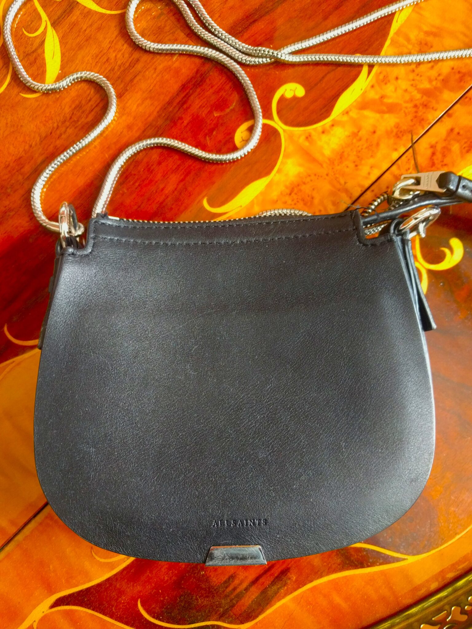 Featured image for ALL SAINTS- Sac Noir en Cuir Modèle Captain Leather