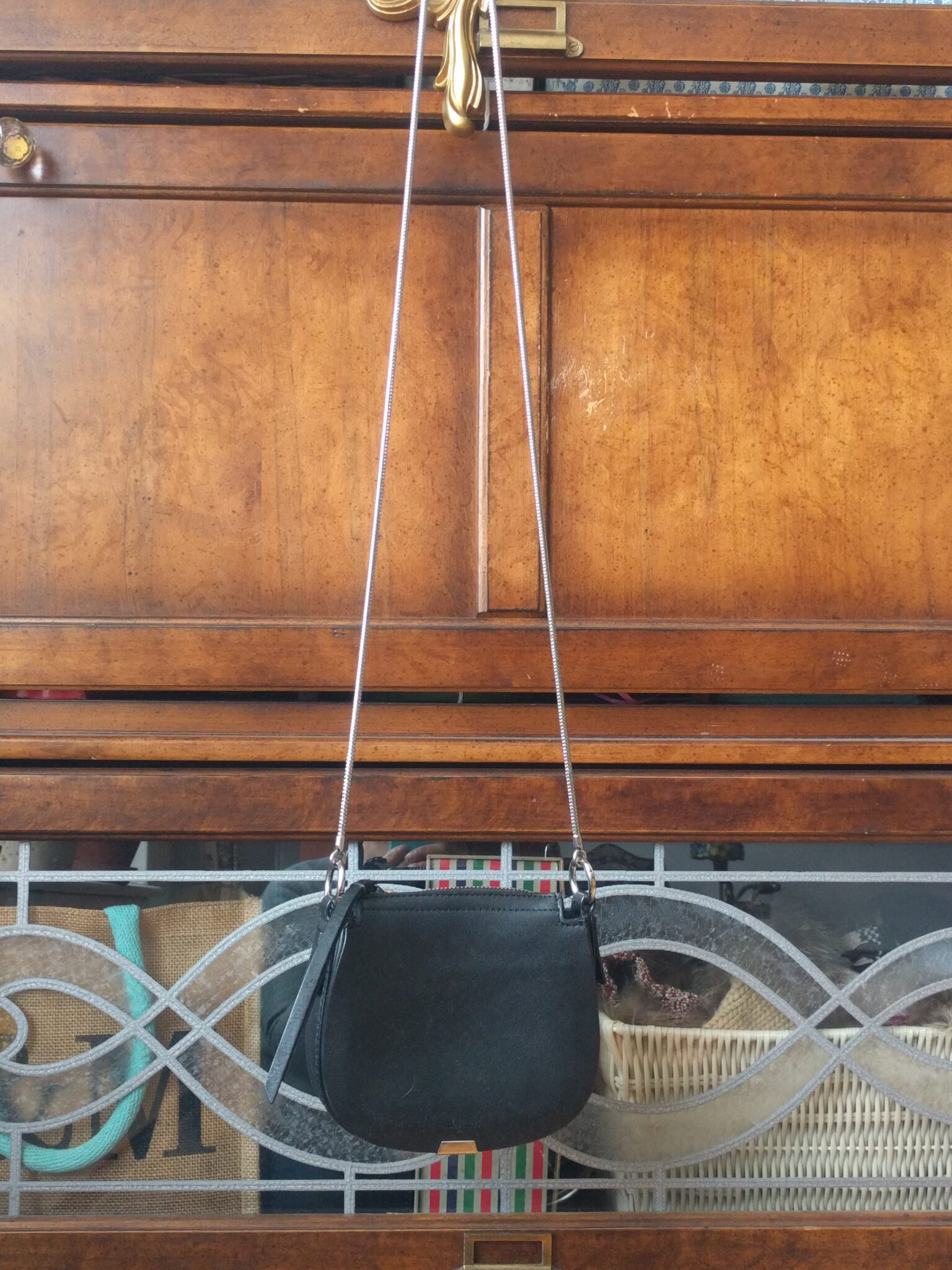 Image for ALL SAINTS- Sac Noir en Cuir Modèle Captain Leather