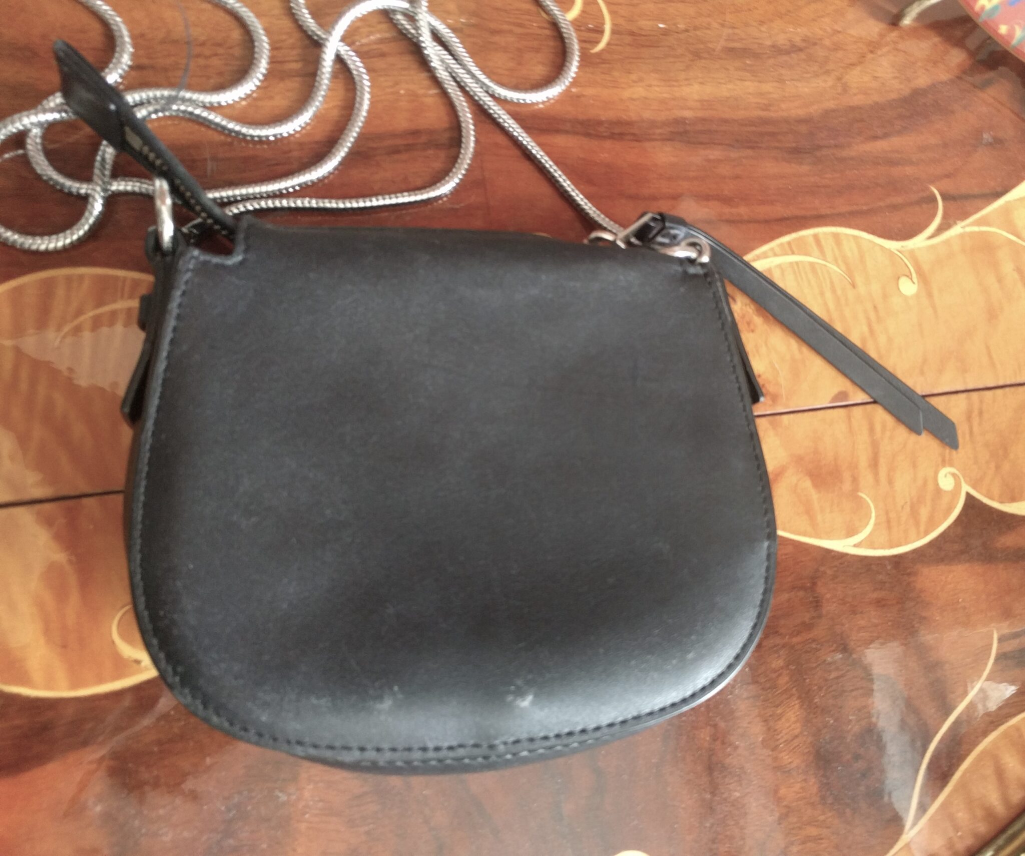 Image for ALL SAINTS- Sac Noir en Cuir Modèle Captain Leather