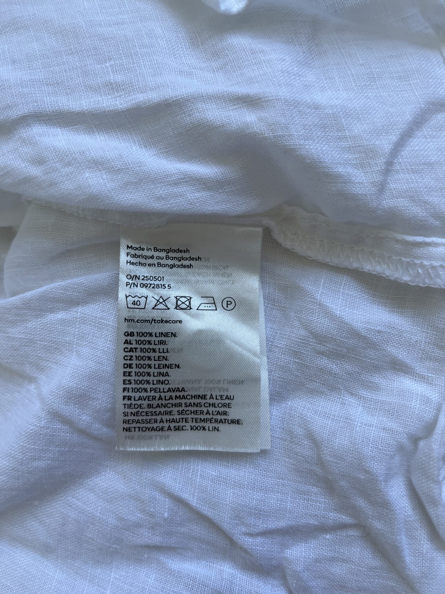 Image for Chemise blanche en lin