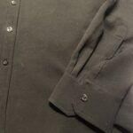 Thumbnail for black shirt with crepe-effect feel