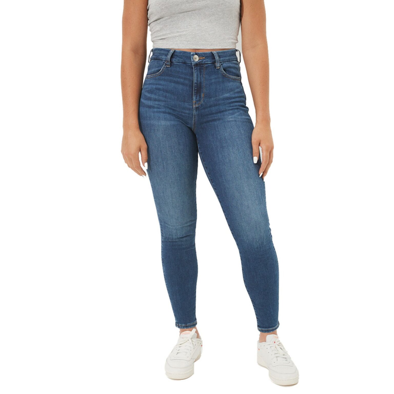 Featured image for Skinny Jeans Bleu  Taille Haute American Eagle Curvy Highest Rise Blue Denim Jean Jegging