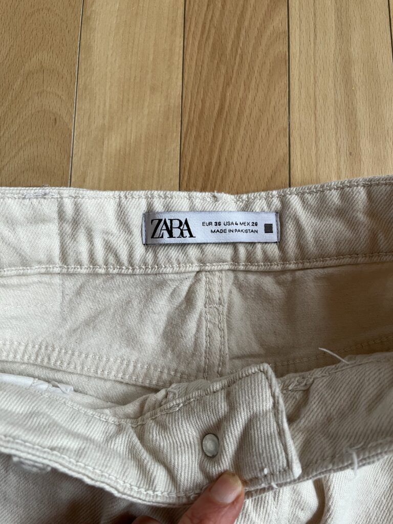 Image for Jeans Zara - Crème