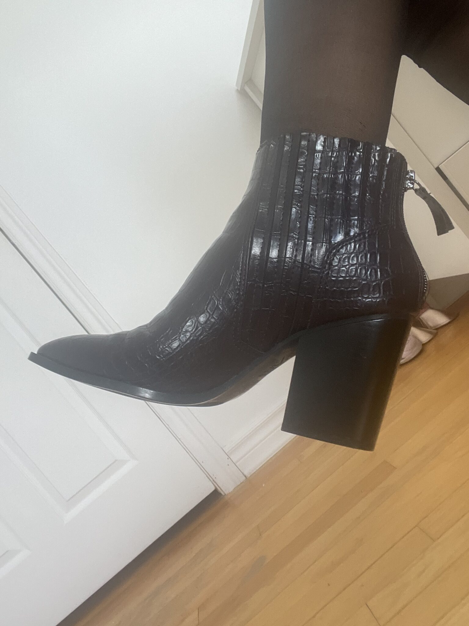 Image for Bottines Zara en excellent état aubergine foncée