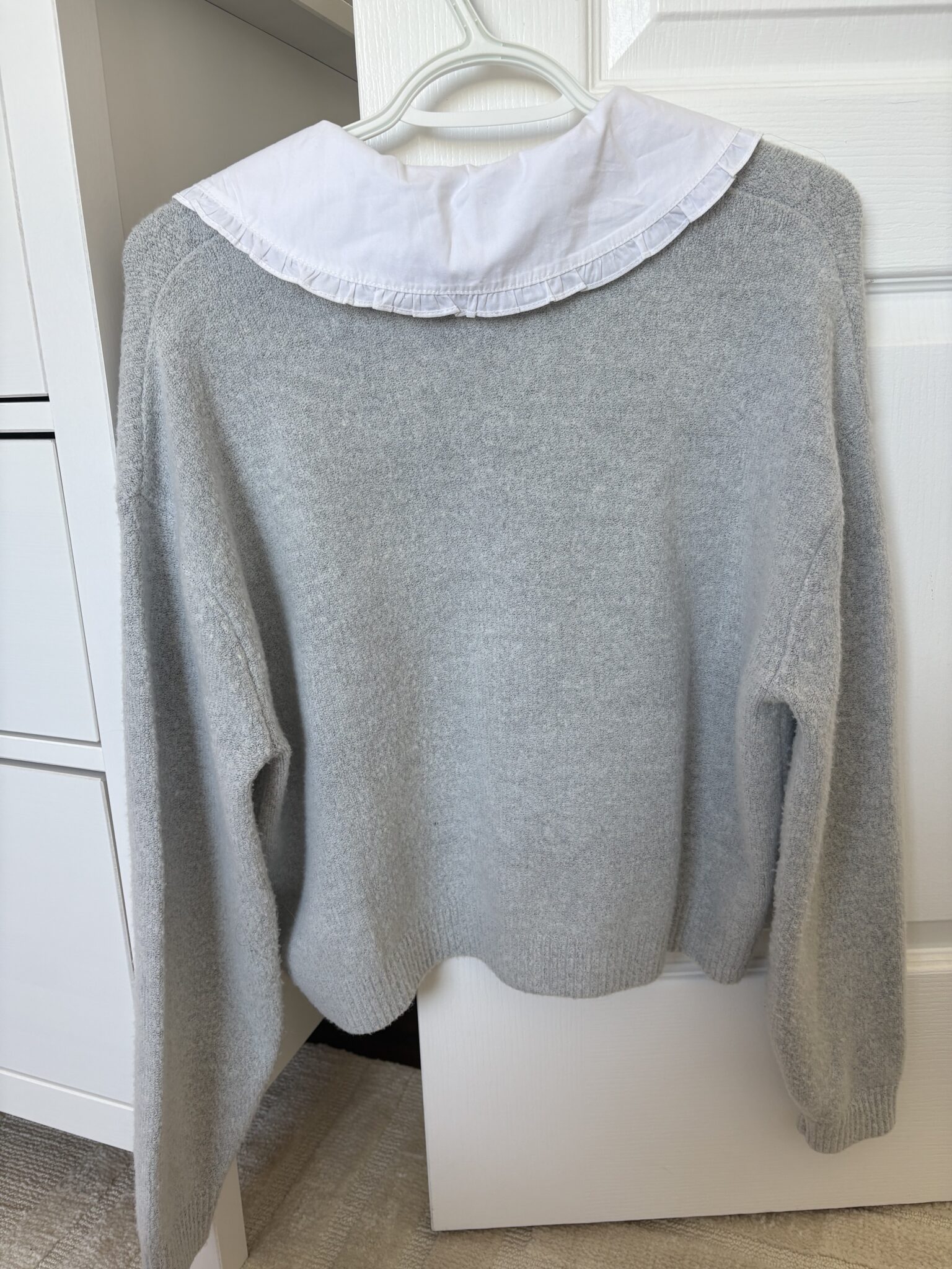 Image for Cardigan gris avec col