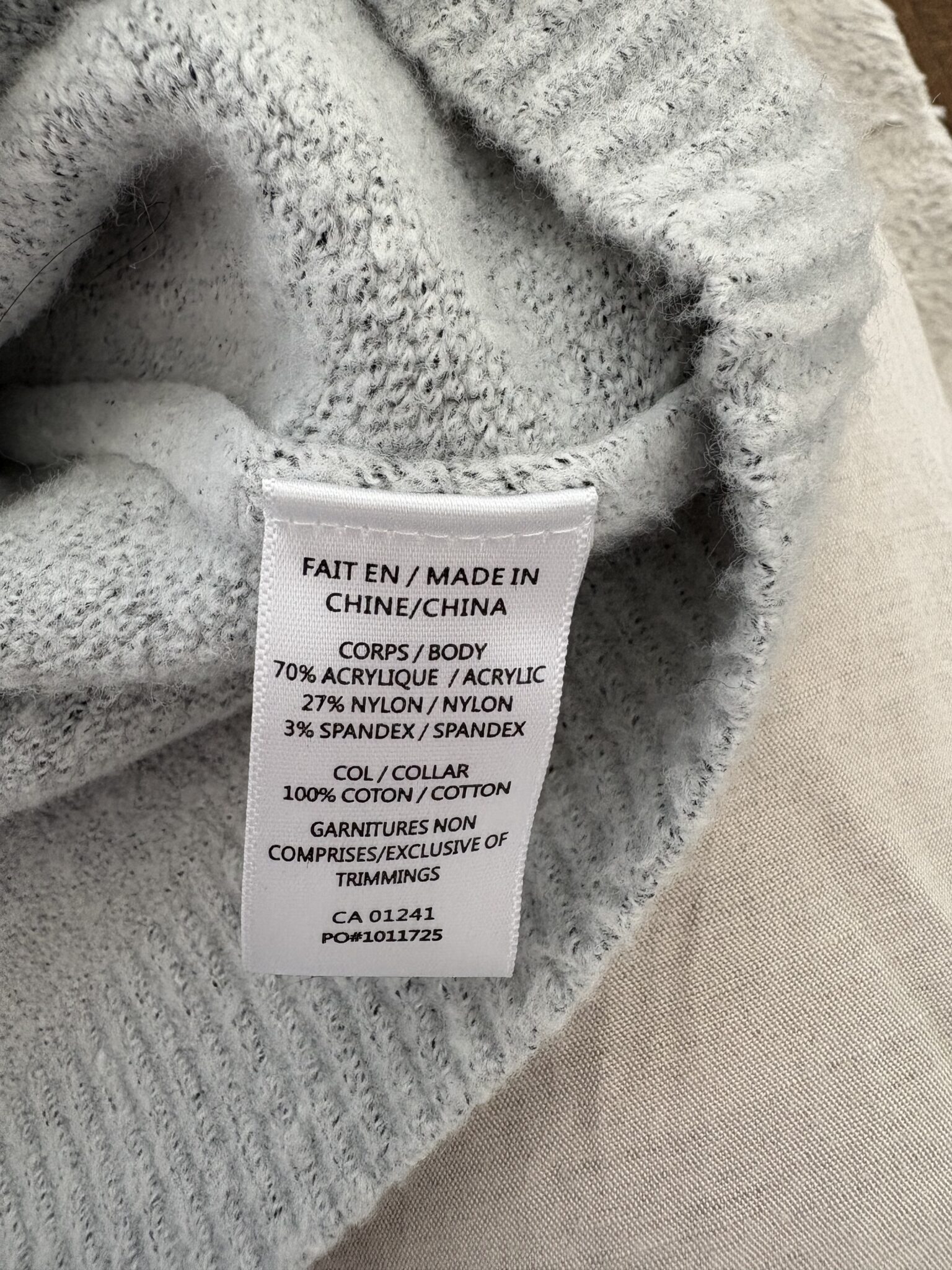 Image for Cardigan gris avec col