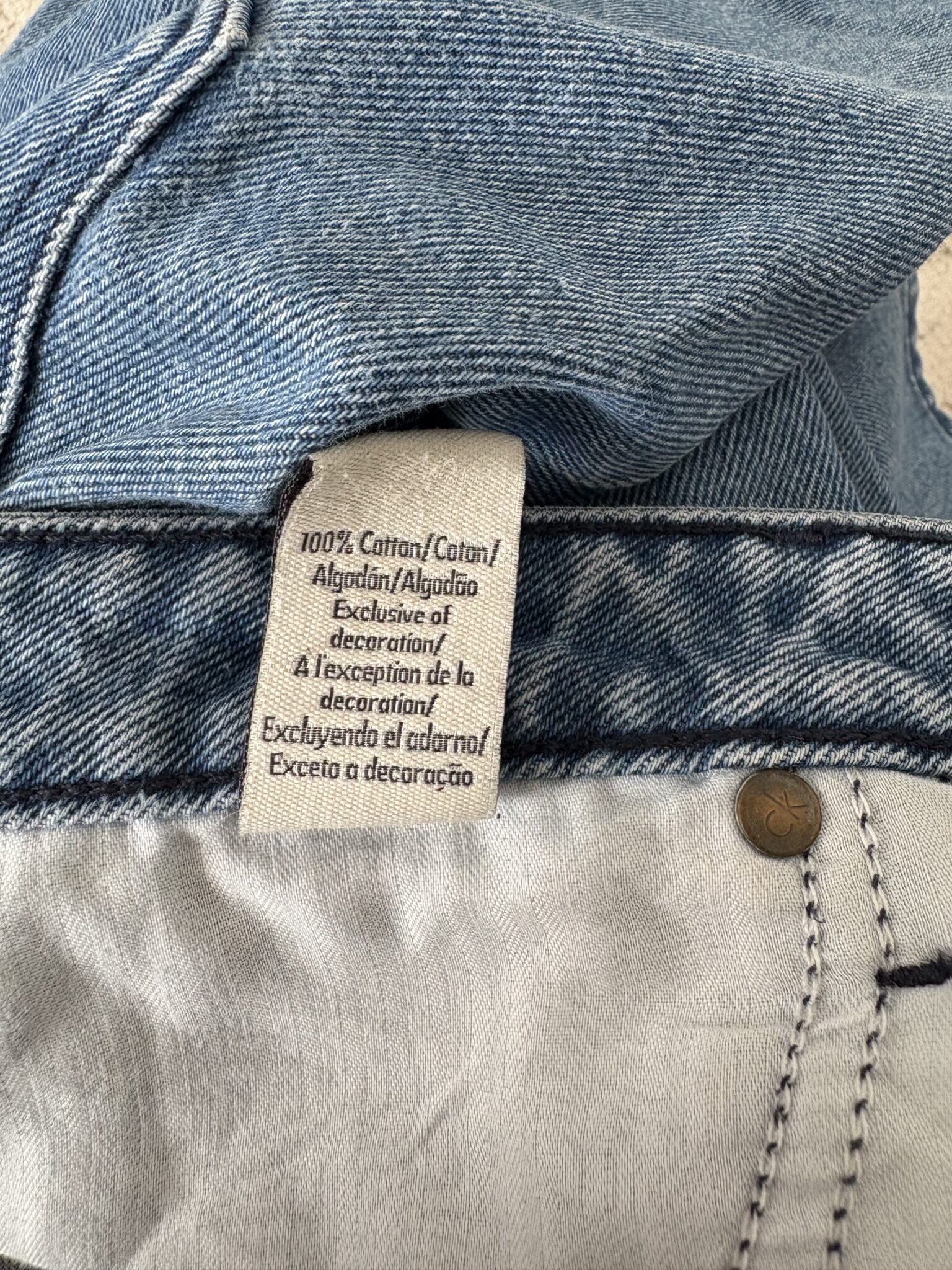 Image for Calvin Klein denim skirt