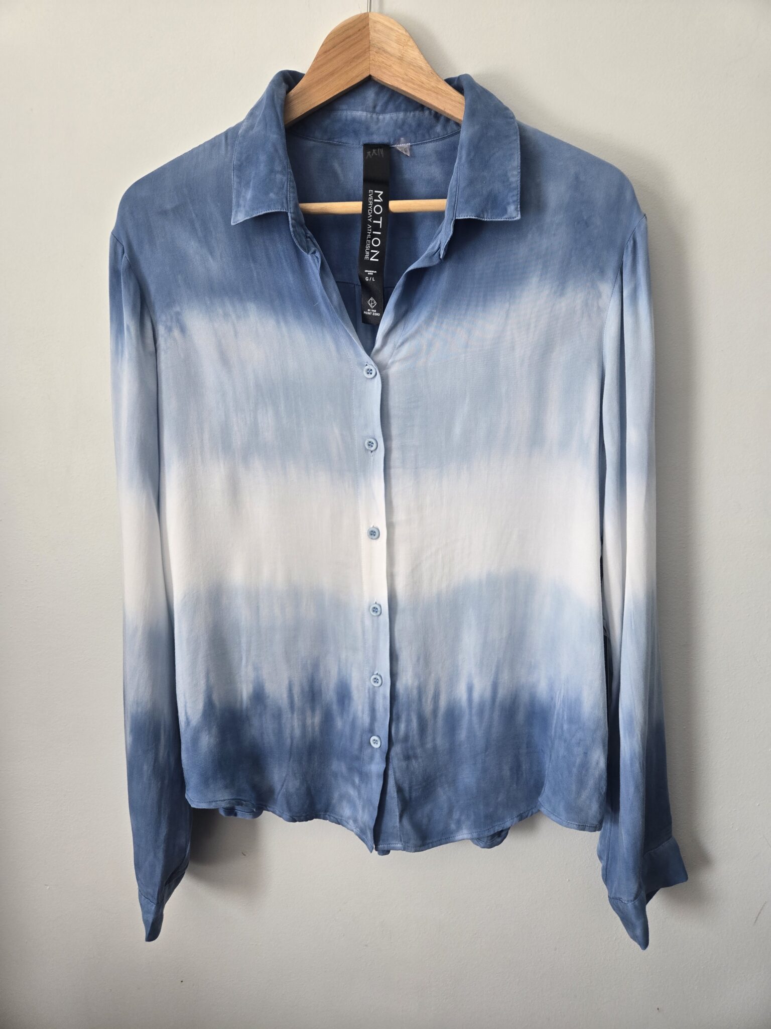 Featured image for MOTION by POINT ZERO blue ombré effect shirt