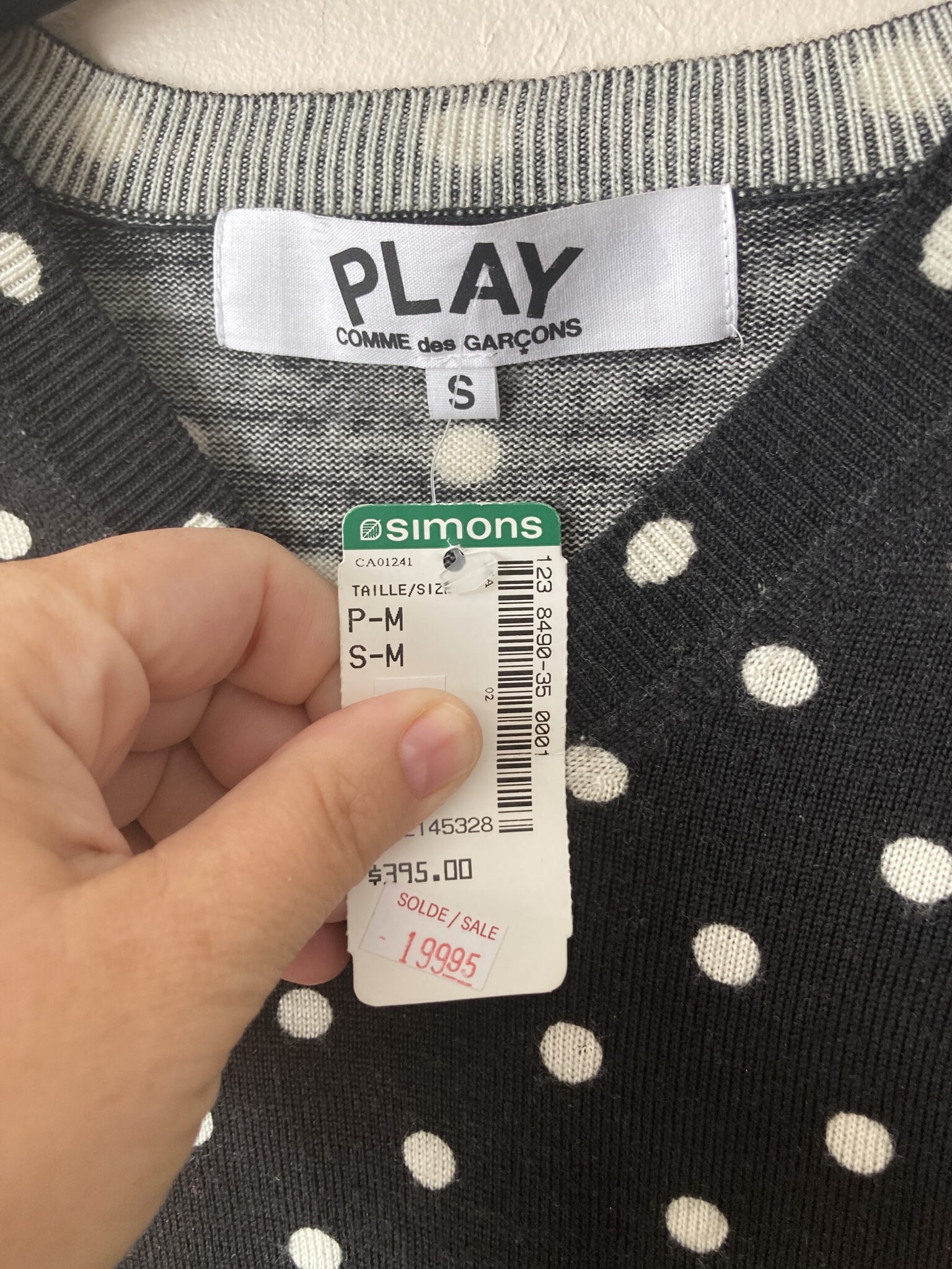 Image for Polka dot jumper size s/M Comme des garçons