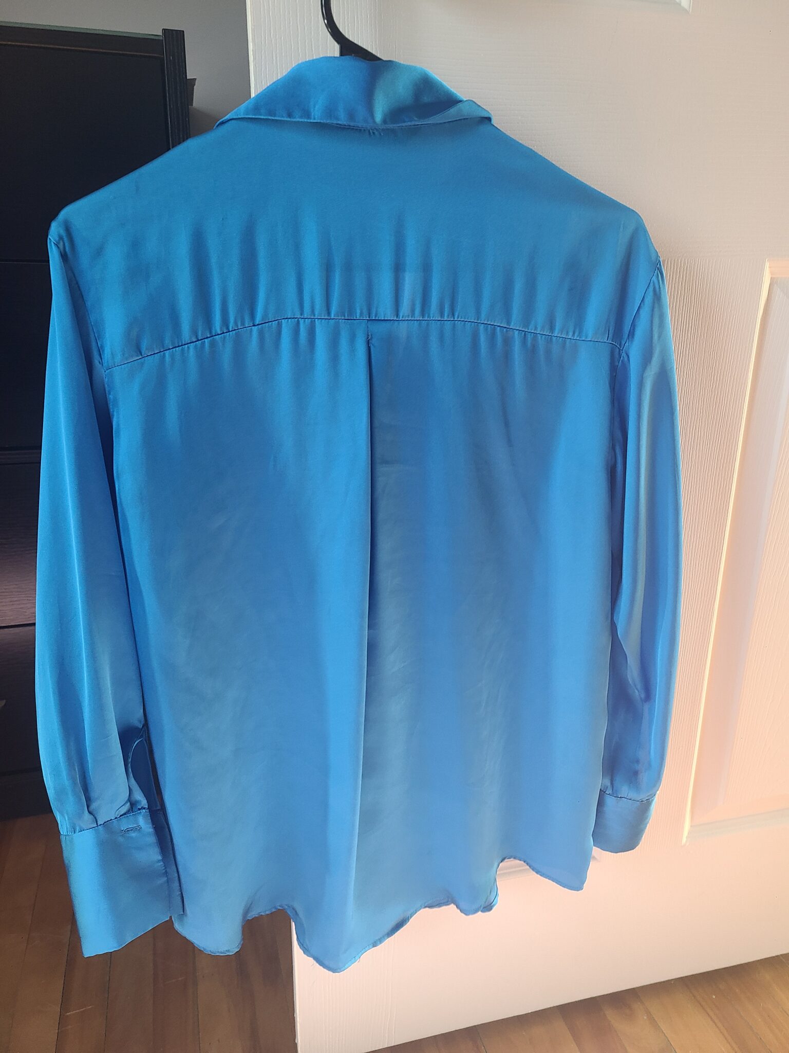 Image for Chemise en soie - bleu éclatant
