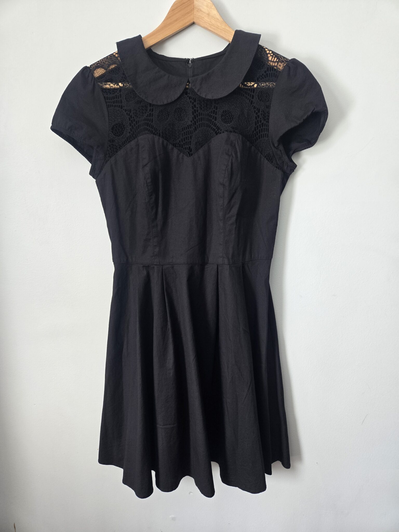 Featured image for HELL BUNNY Black "Wednesday" style dress