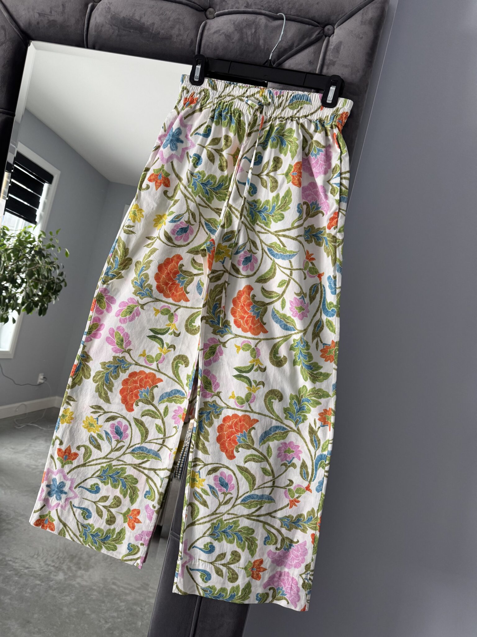 Image for Pantalon en popeline imprimé - Zara