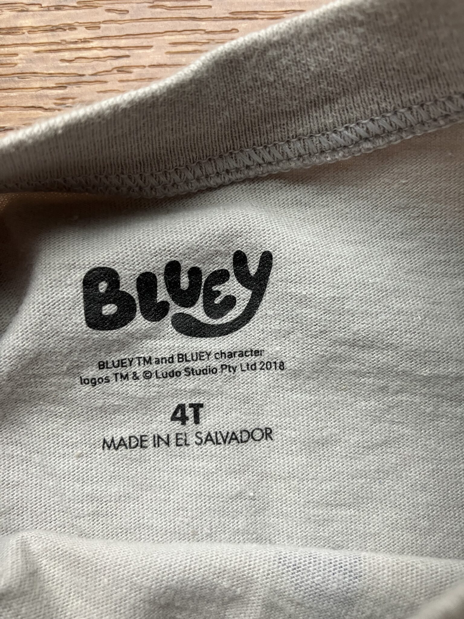 Image for T-shirt Bluey 4T