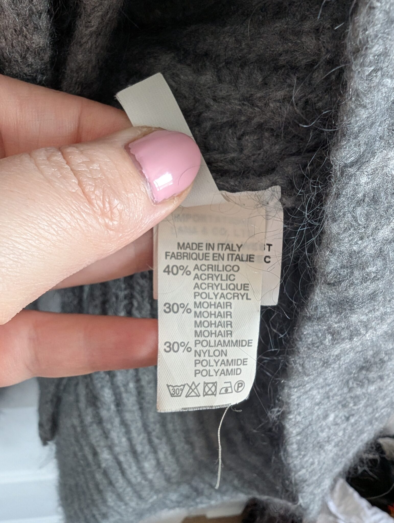 Image for Veste sans manche en mohair Sz M/L