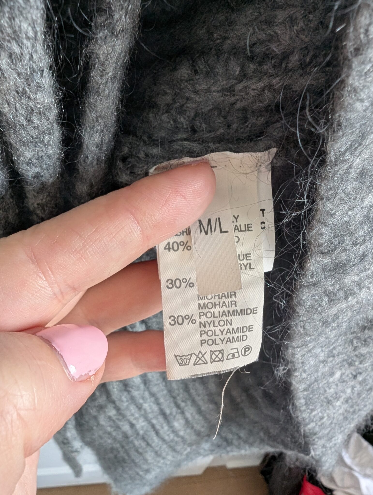 Image for Veste sans manche en mohair Sz M/L