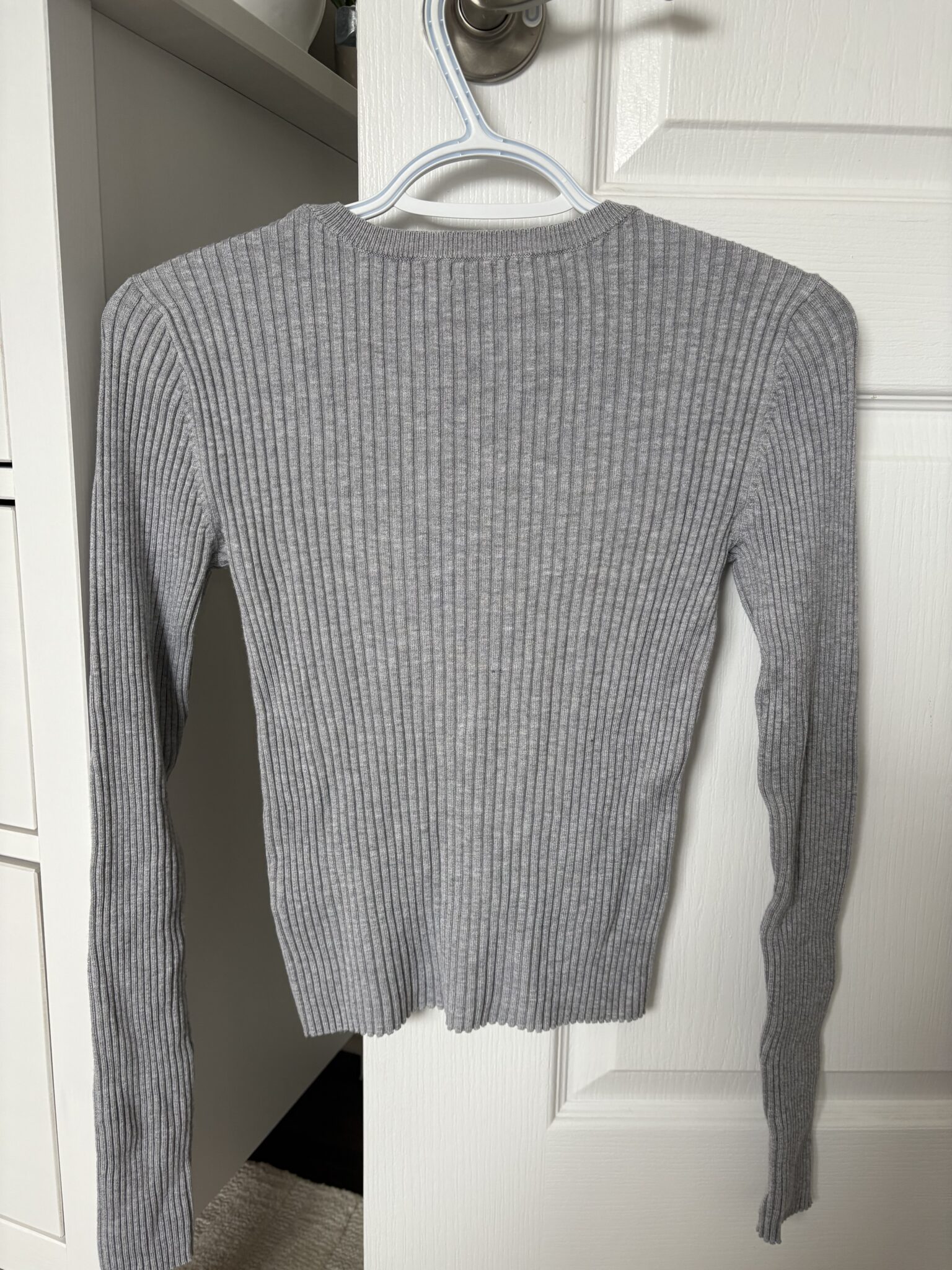 Image for Fitted ribbed jumper
