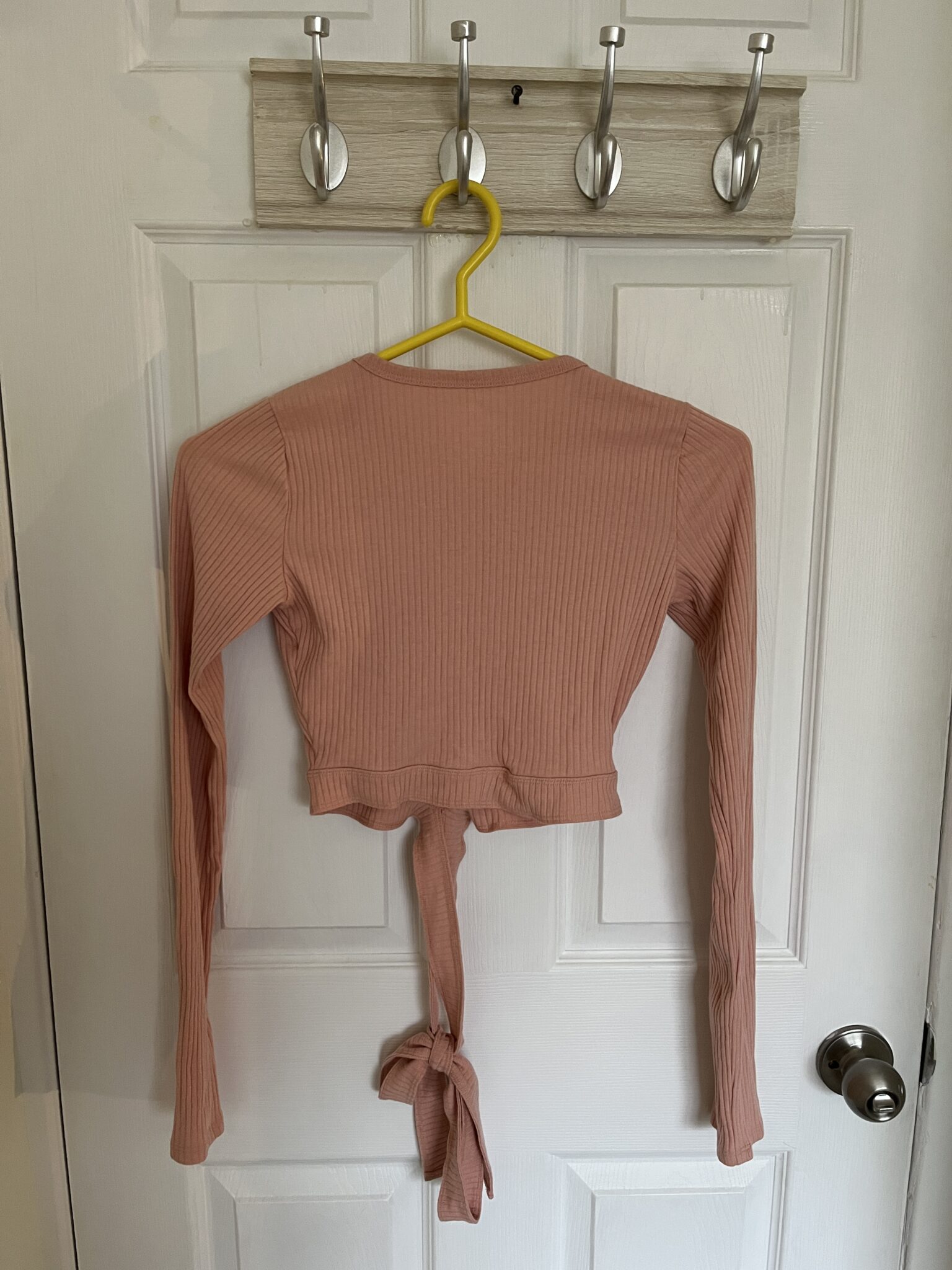 Image for Long sleeve crop top with waist loop