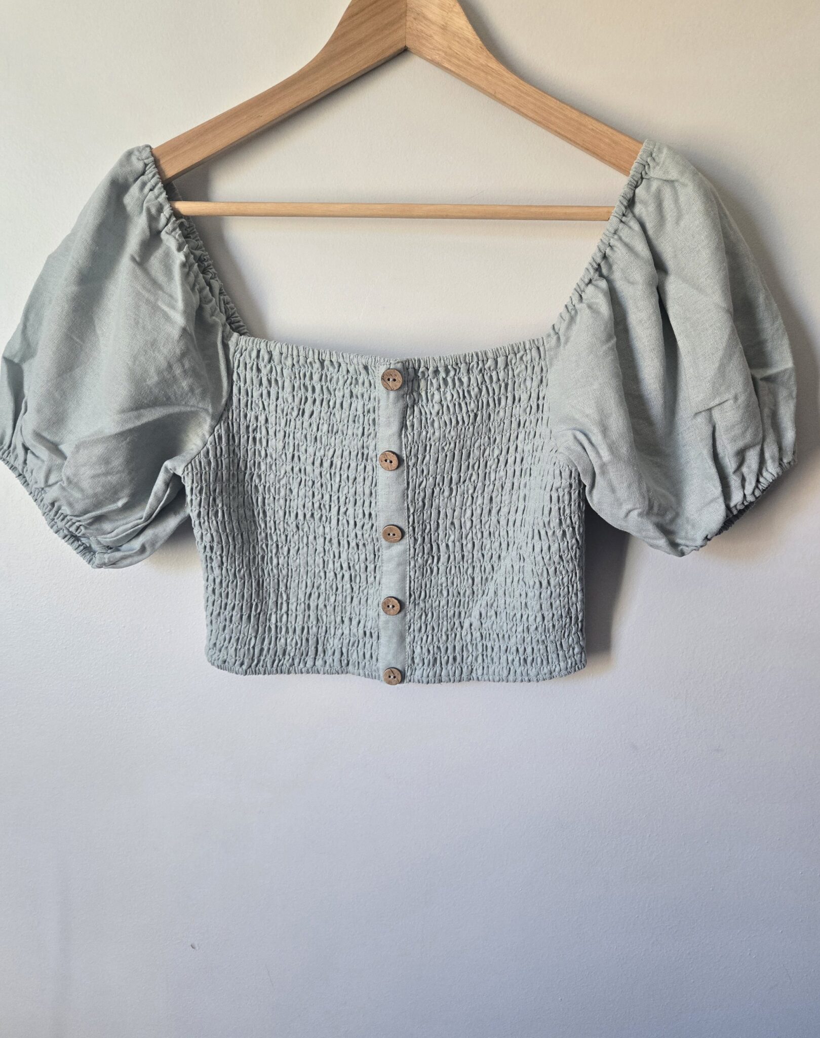 Featured image for LOVE TREE crop top with puffed sleeves