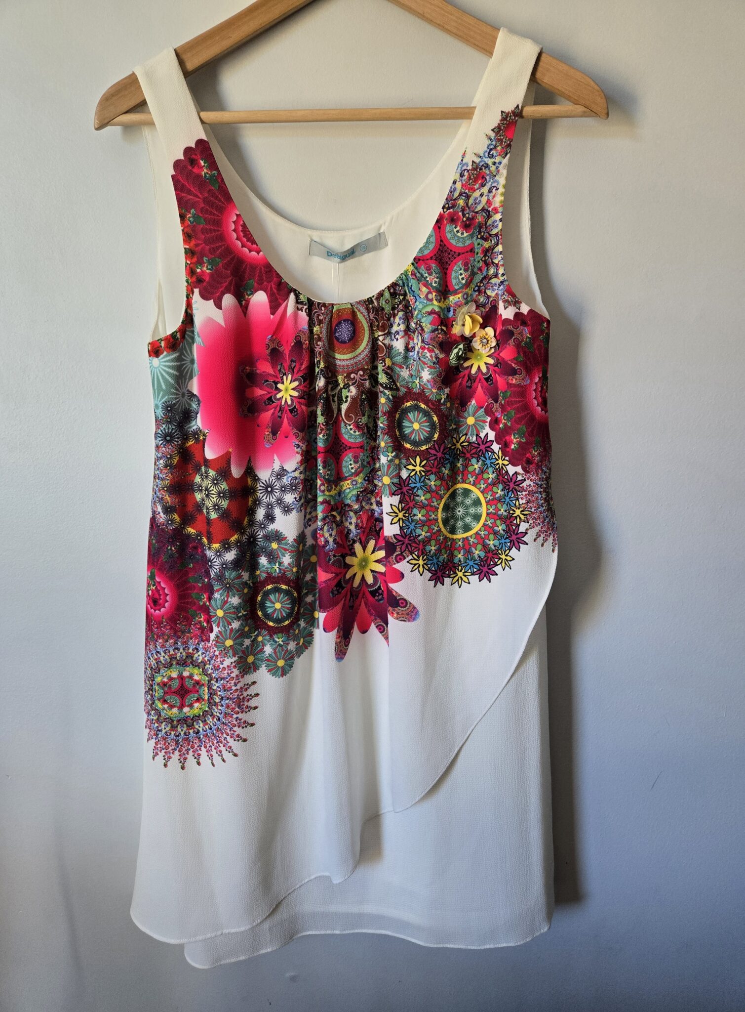 Featured image for DESIGUAL short dress with coloured flowers