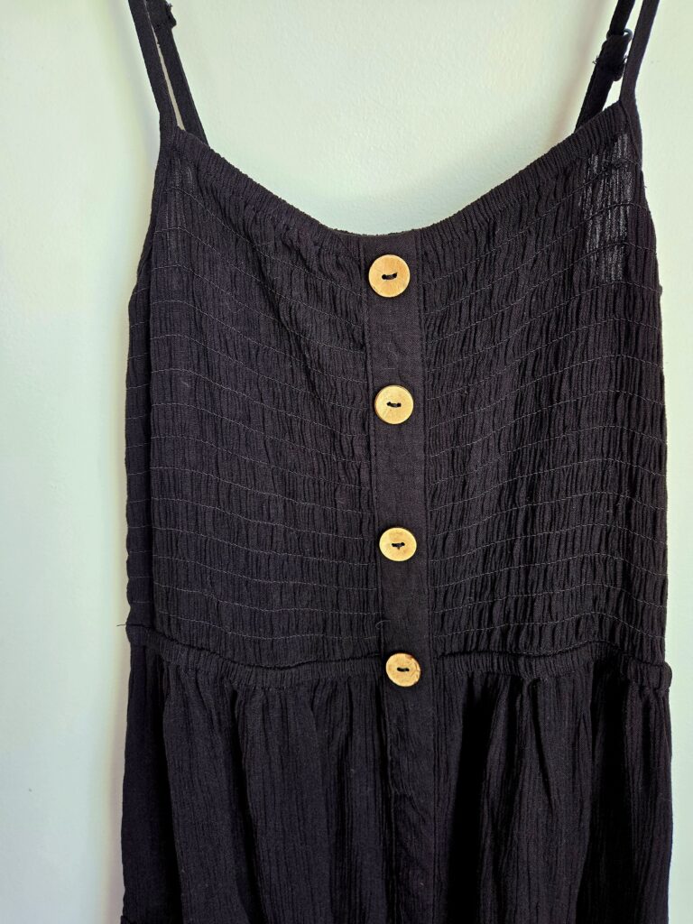 Image for WAREHOUSE ONE black rayon dress - new