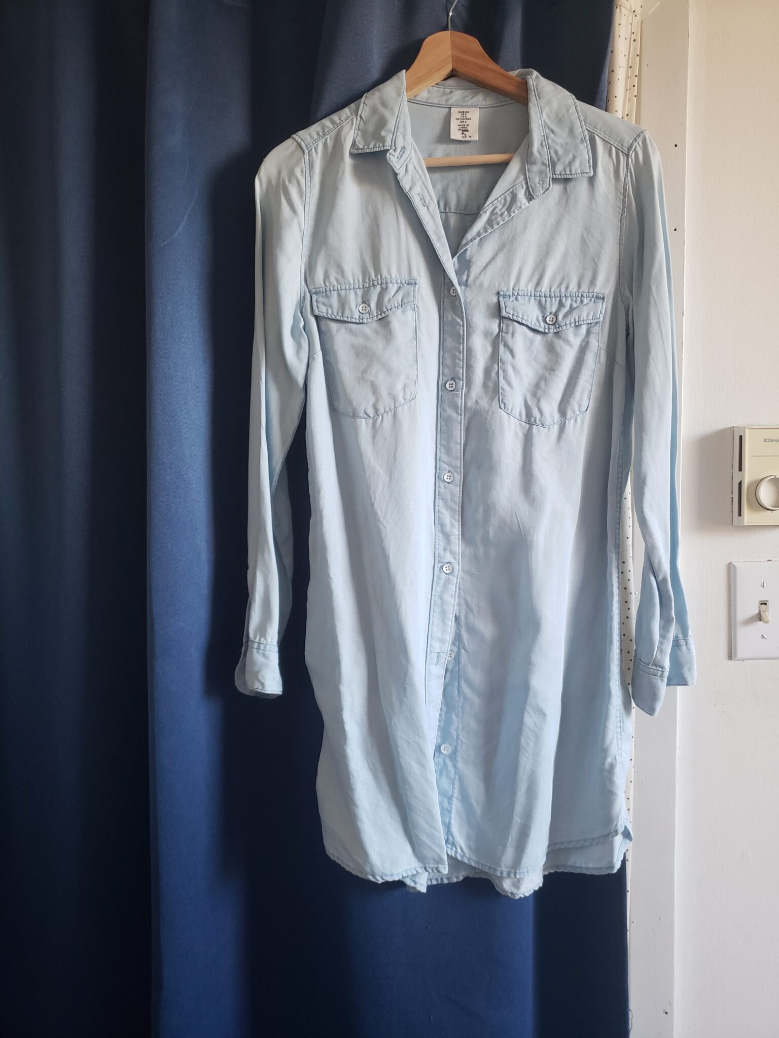 Featured image for robe en jean clair. Manche longue