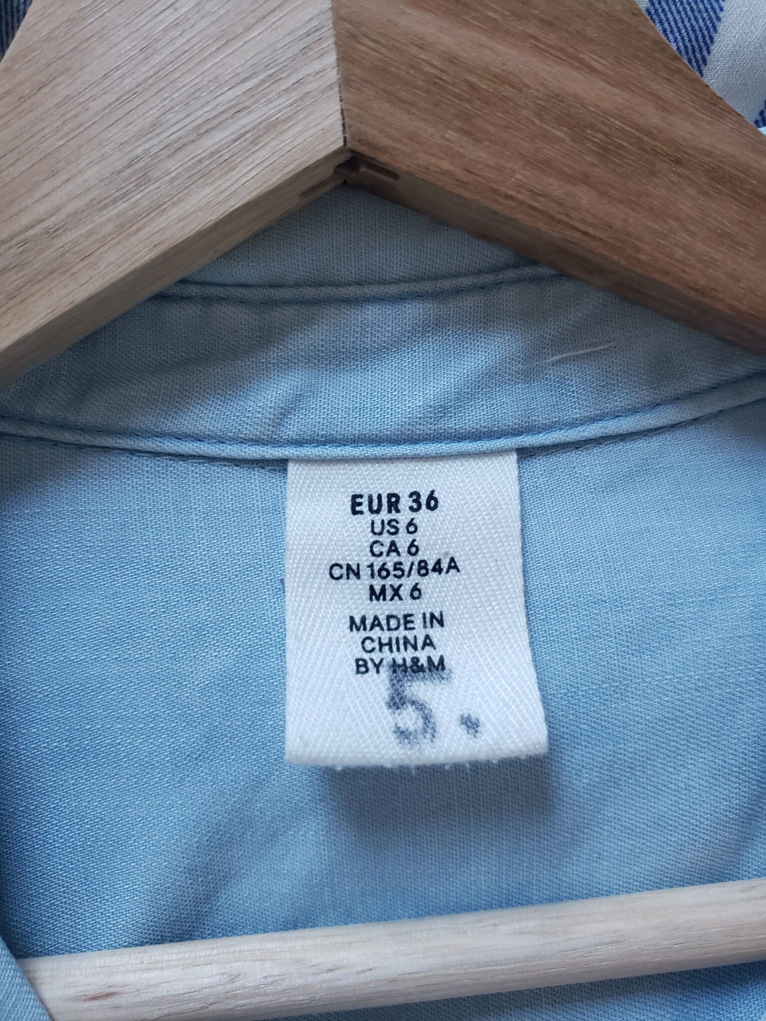Image for robe en jean clair. Manche longue