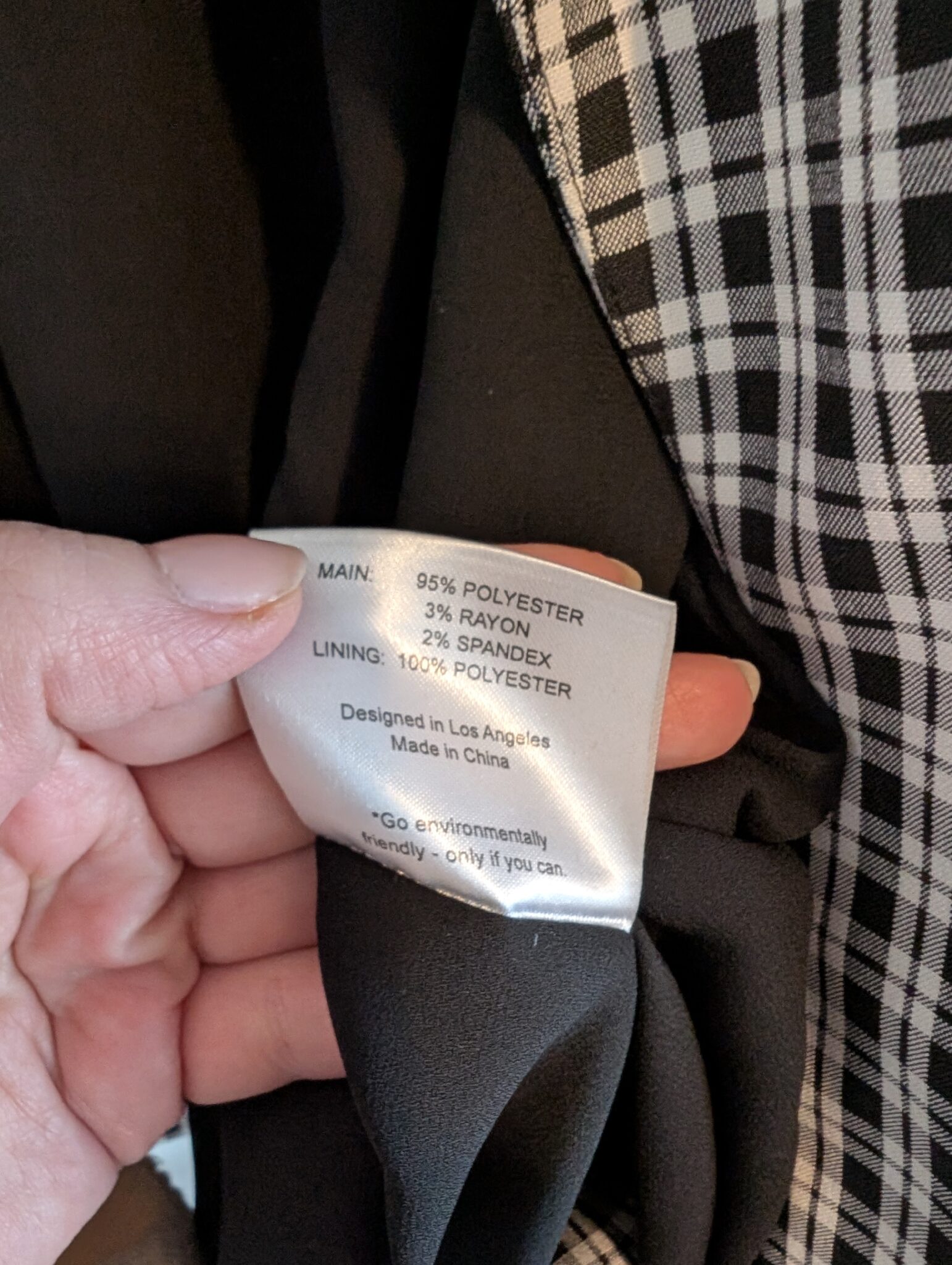 Image for Fame and Partners/Blazer Carreauté Sz 0