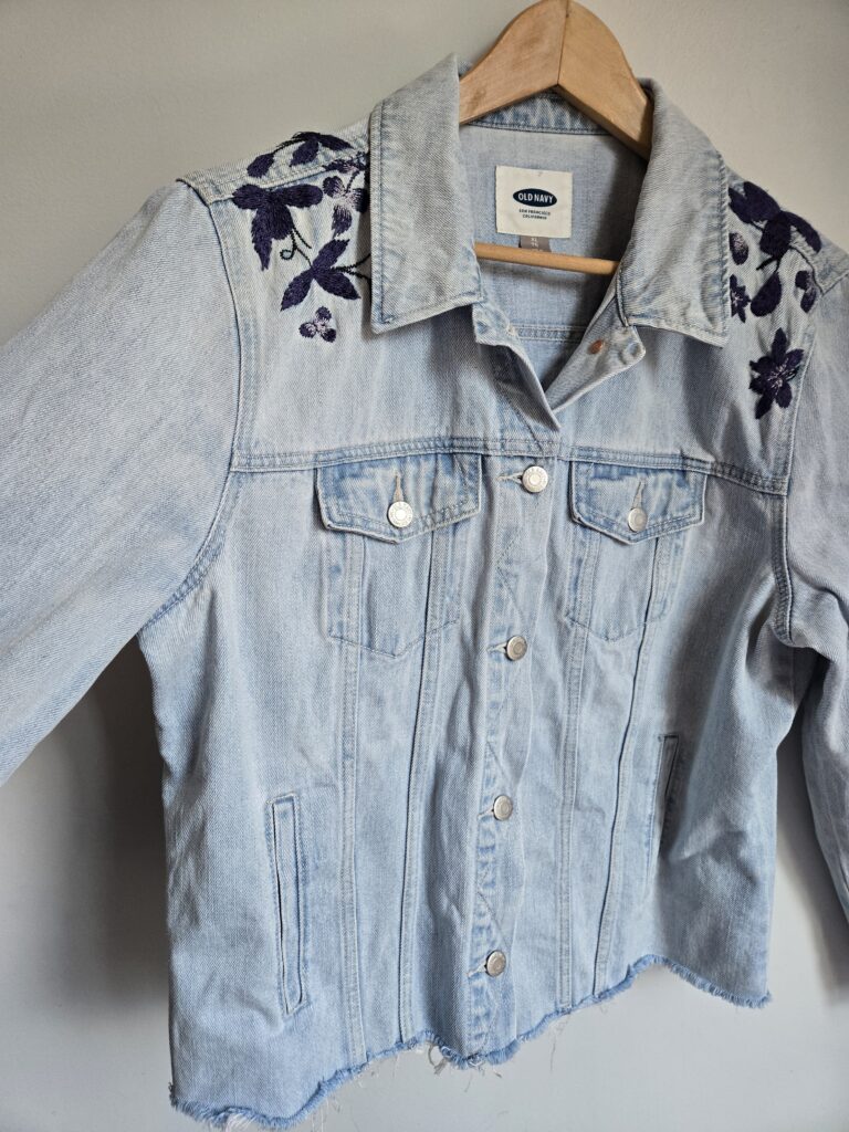 Image for OLD NAVY veste en jean avec broderies