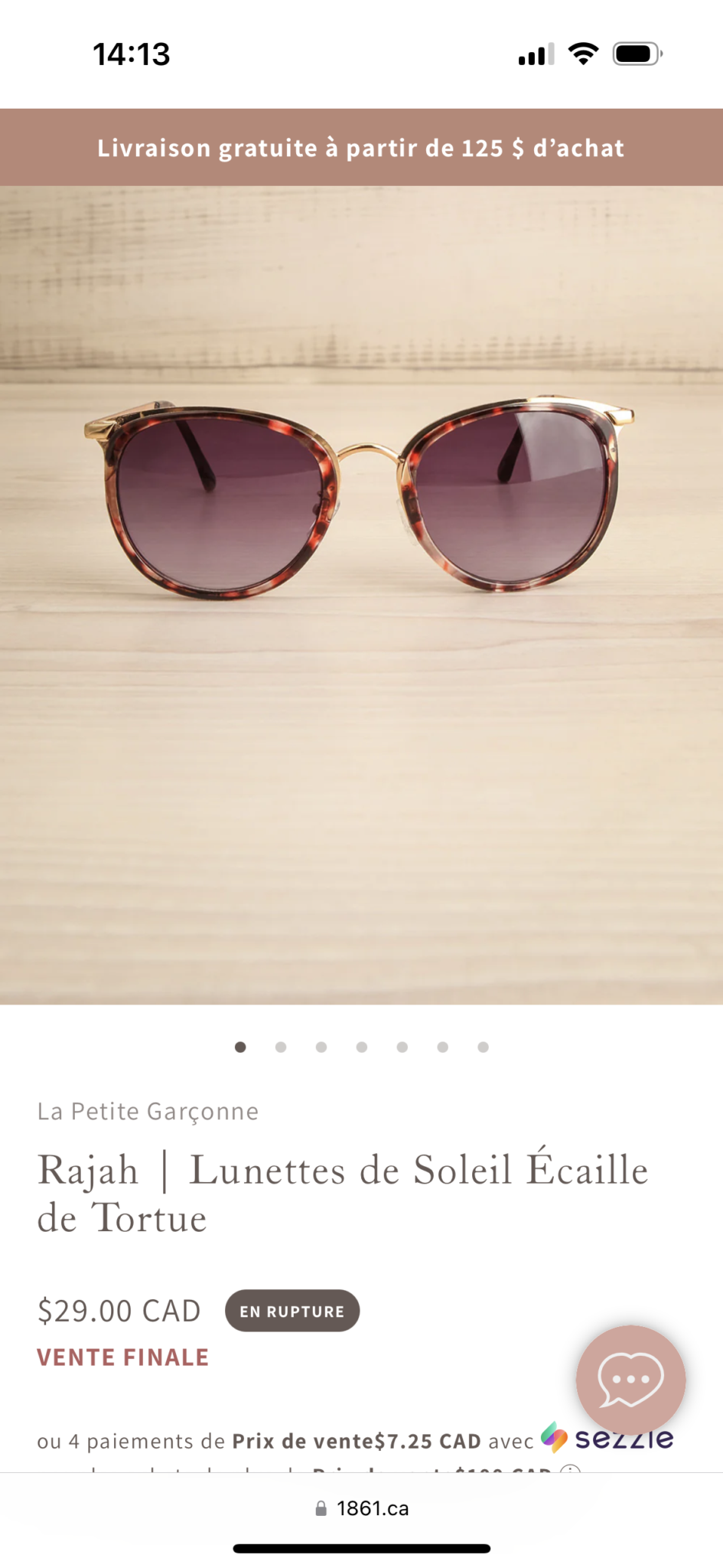 Image for Lunette soleil PIECES