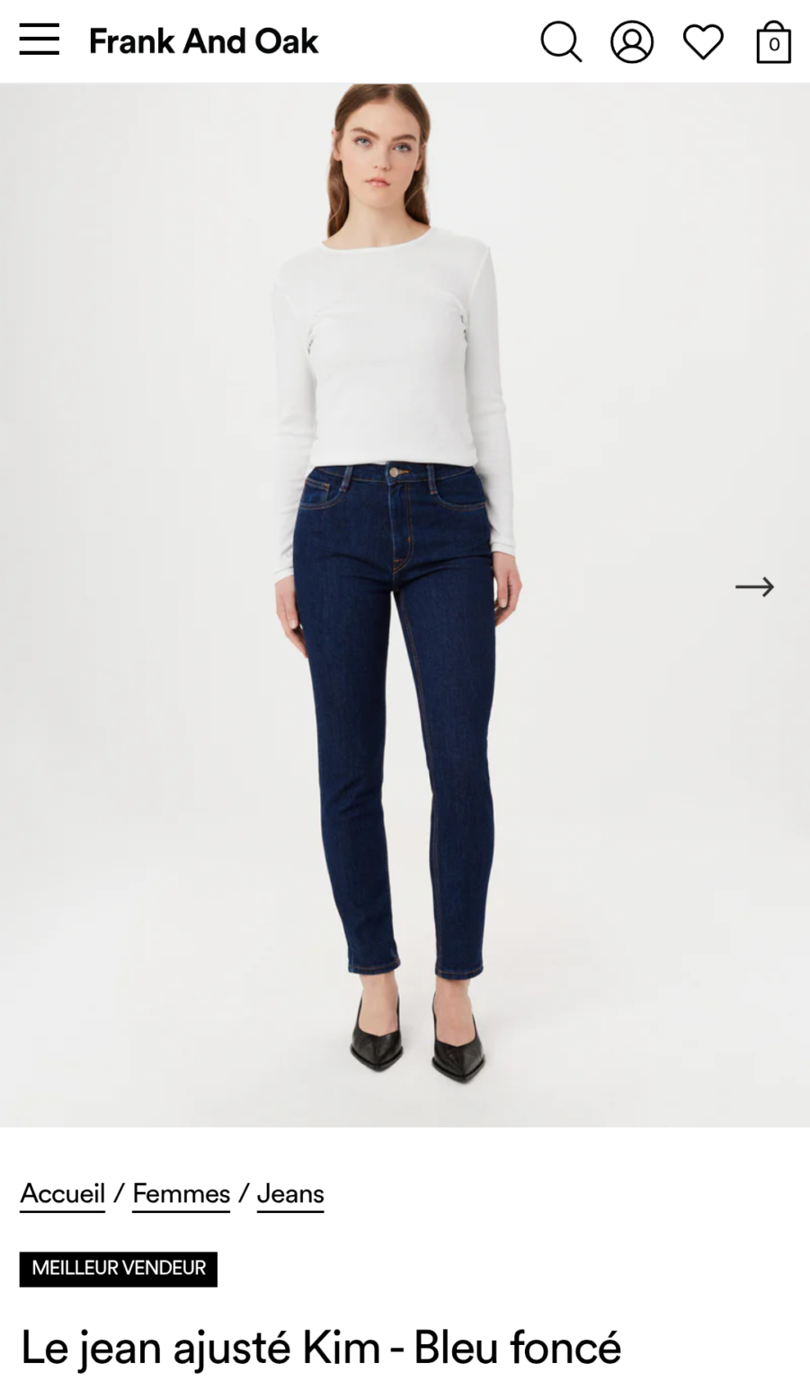 Image for Kim Frank and Oak dark blue jeans
