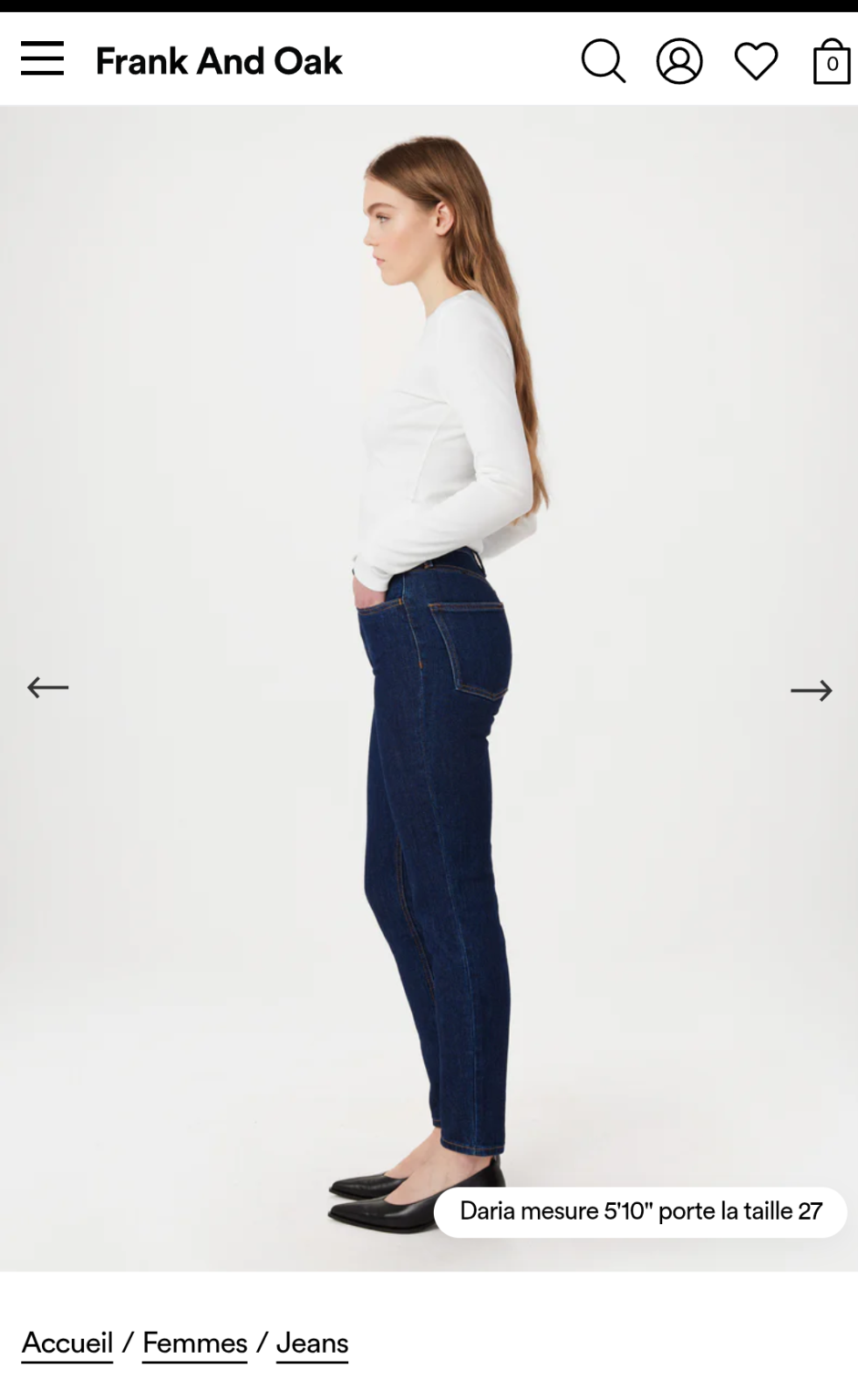 Image for Kim Frank and Oak dark blue jeans