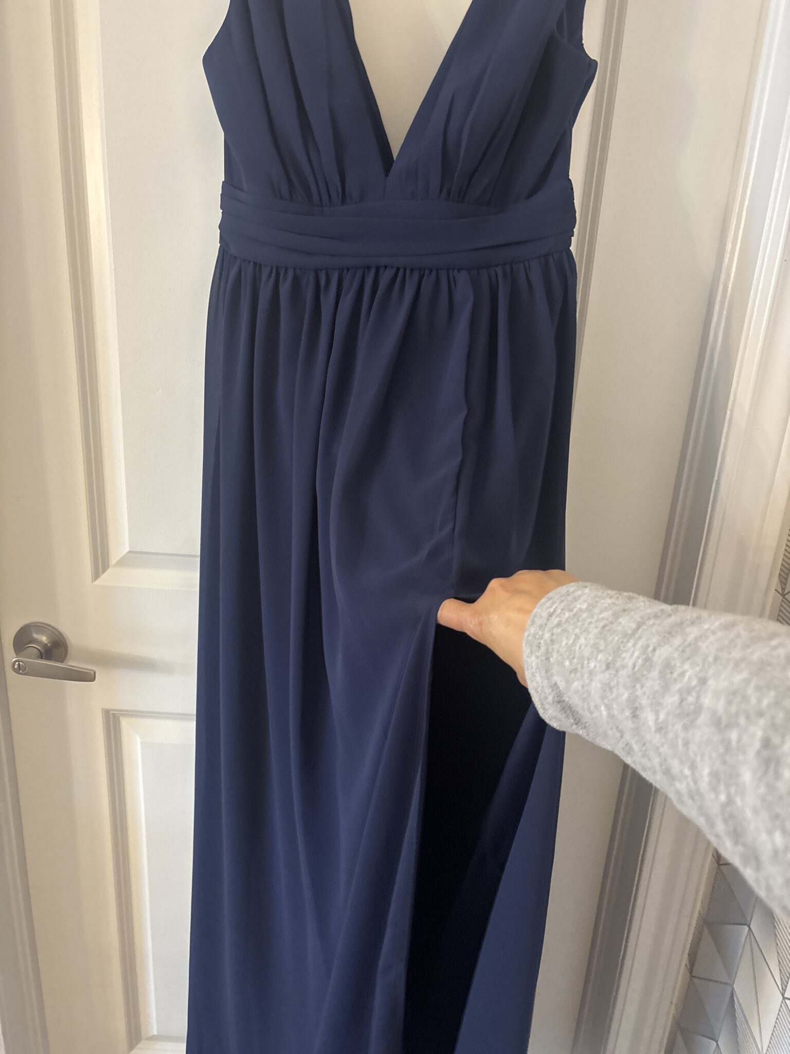 Image for Robe longue marine