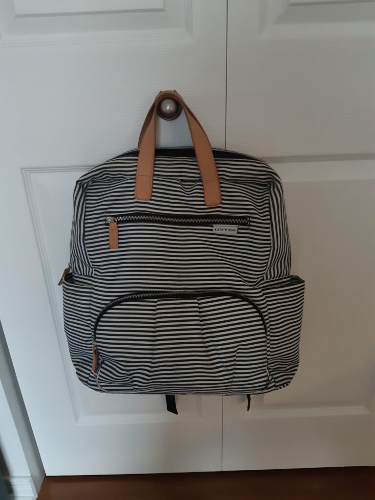 Featured image for Striped nappy bag