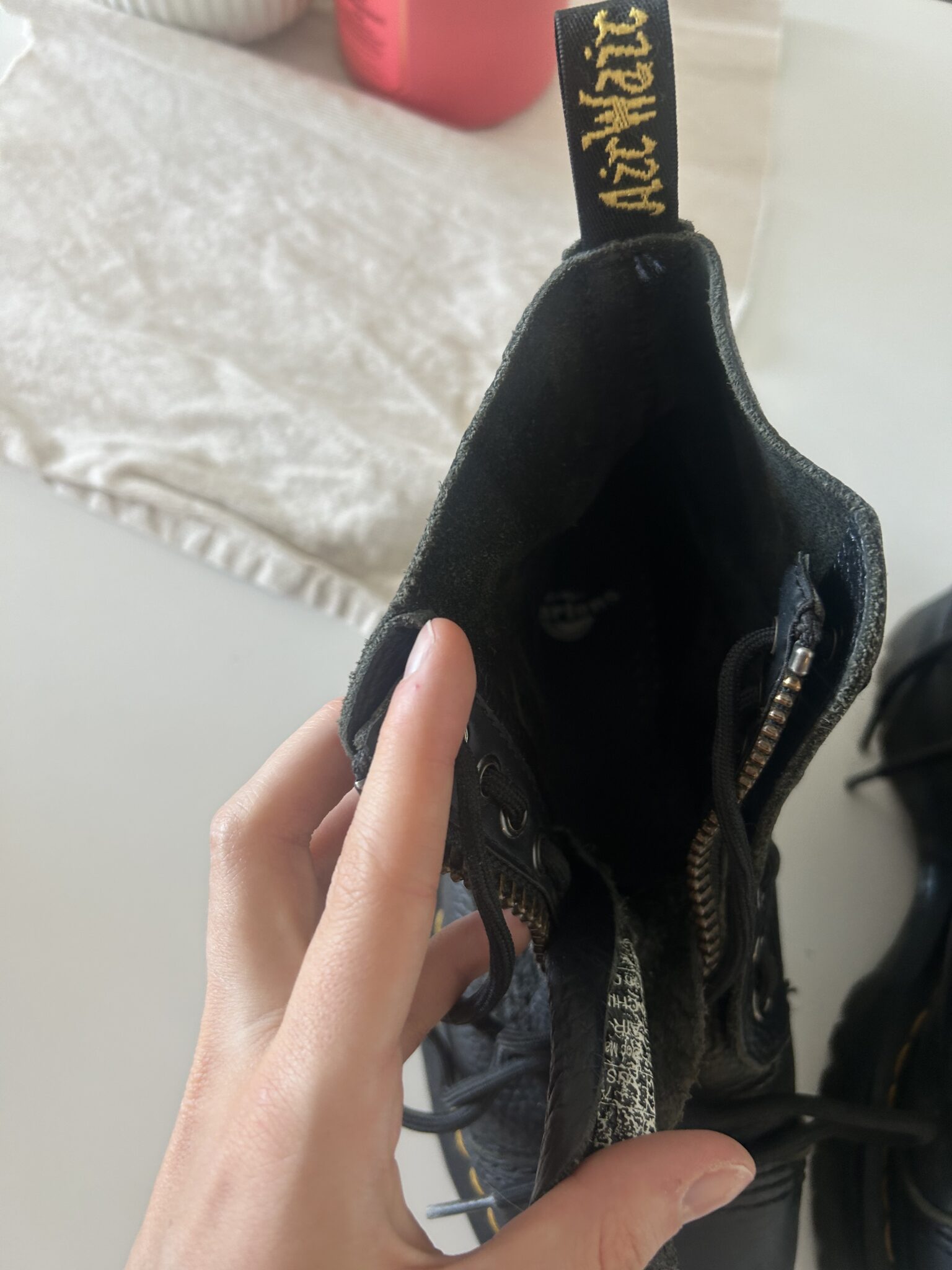 Image for Dr. Martens platform with zip.