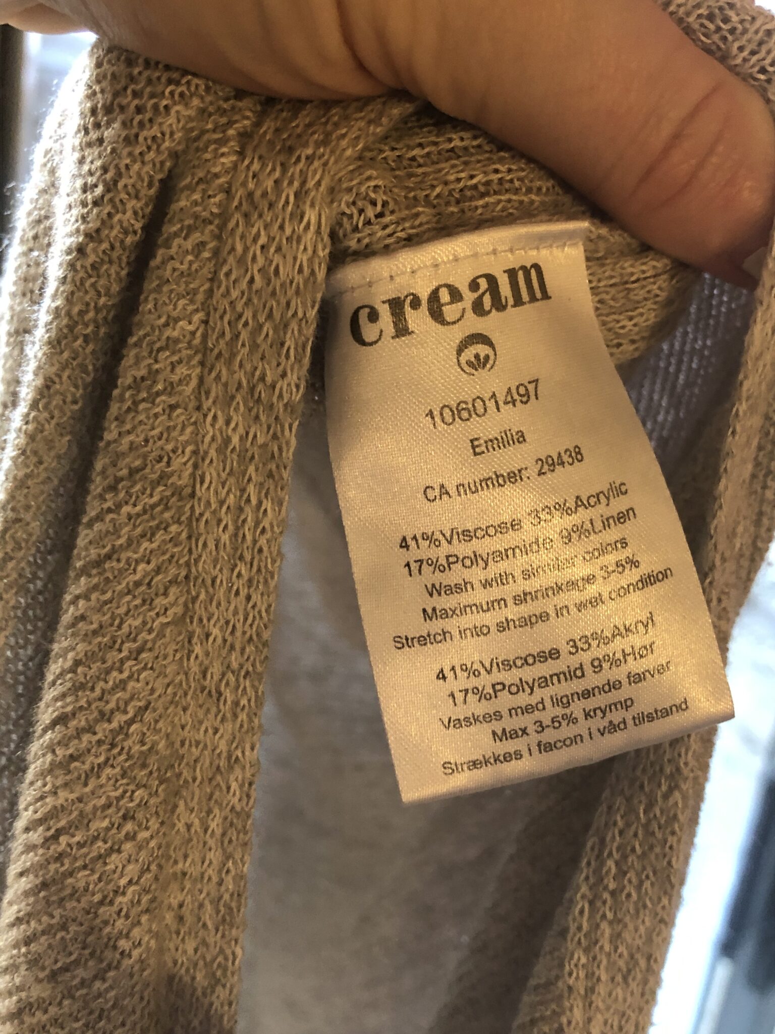 Image for Lightweight long dress small marque cream (Denmark)