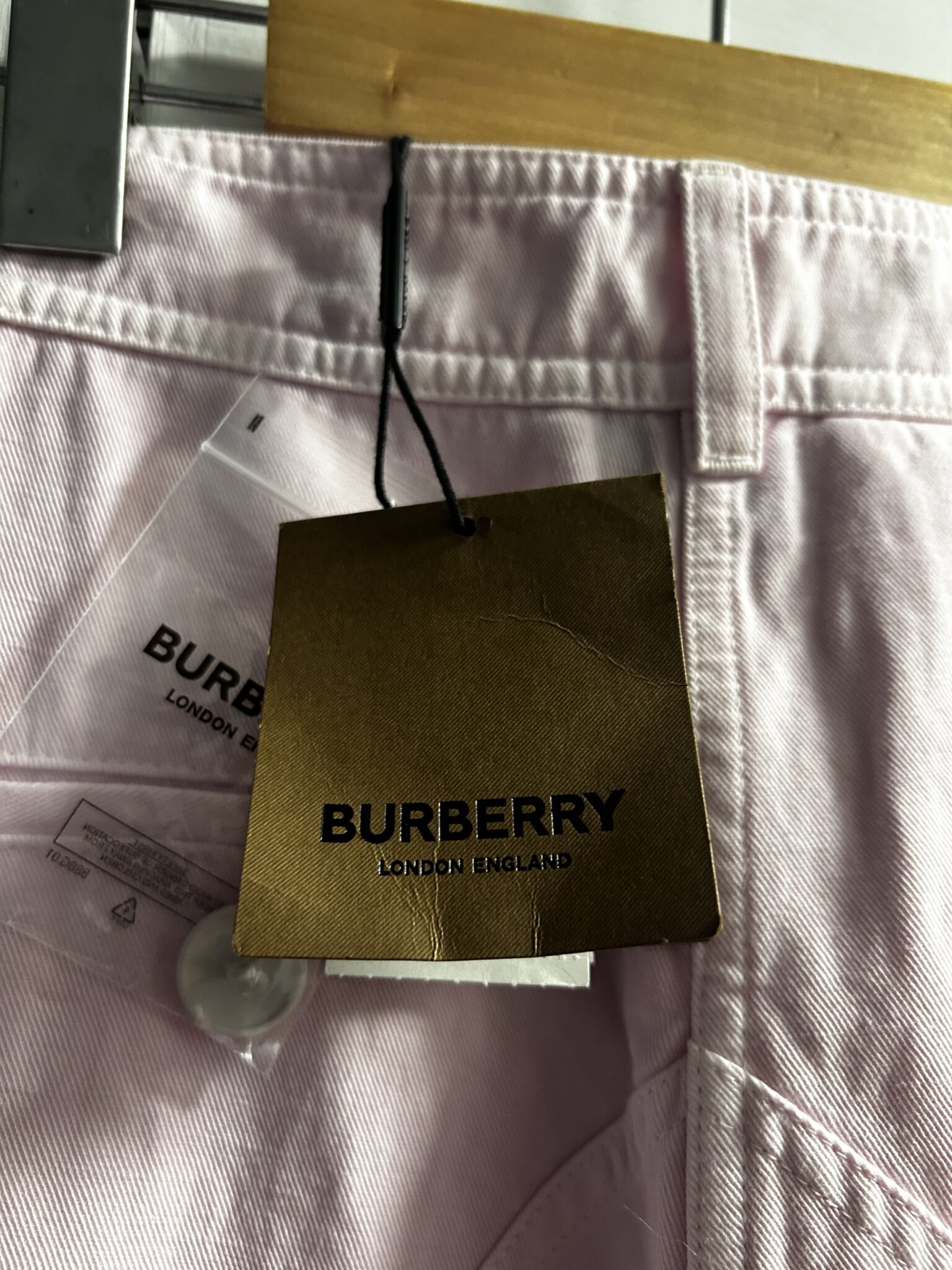 Image for Pantalons Burberry Denim rose clair
