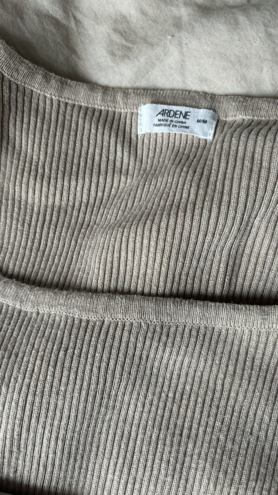 Image for Chandail ribbed beige