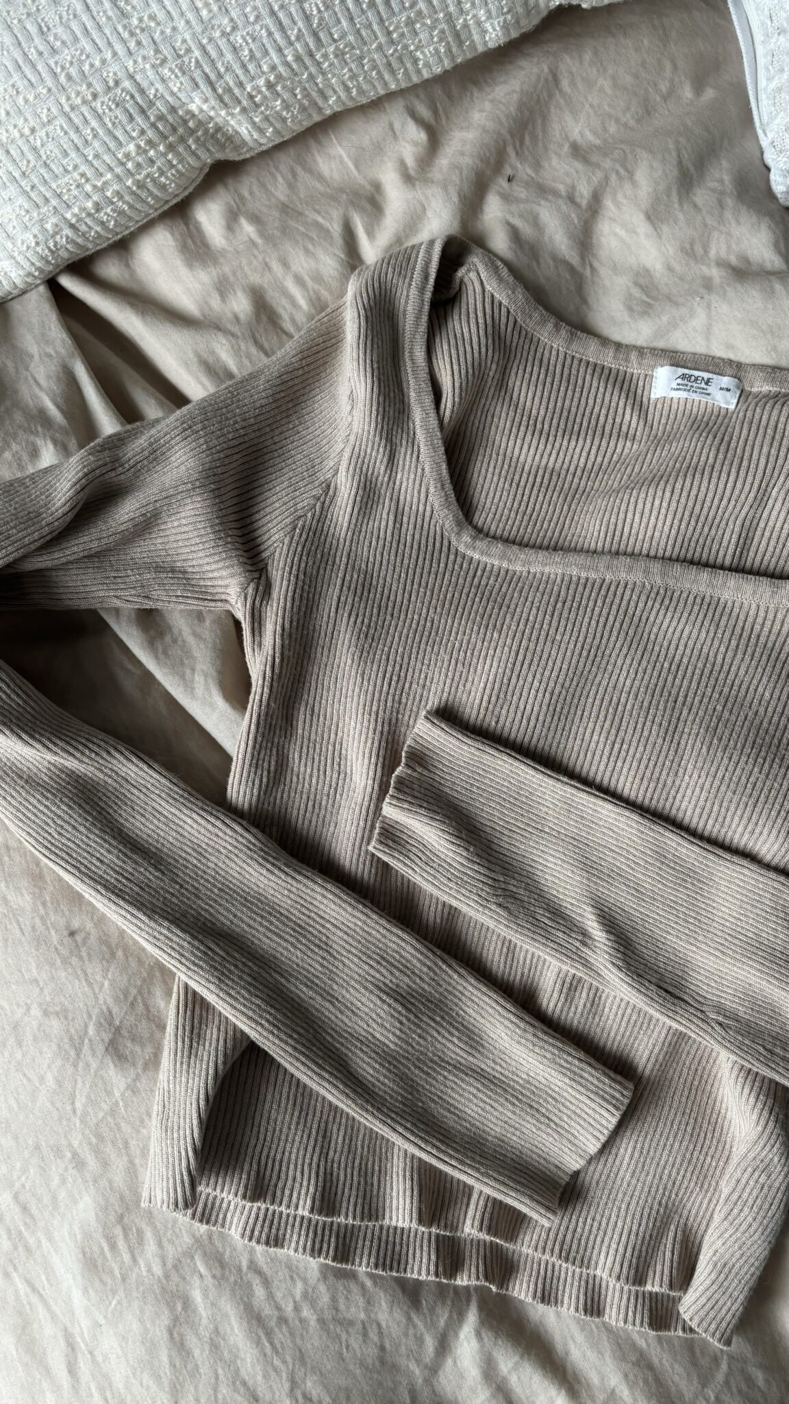 Image for Chandail ribbed beige