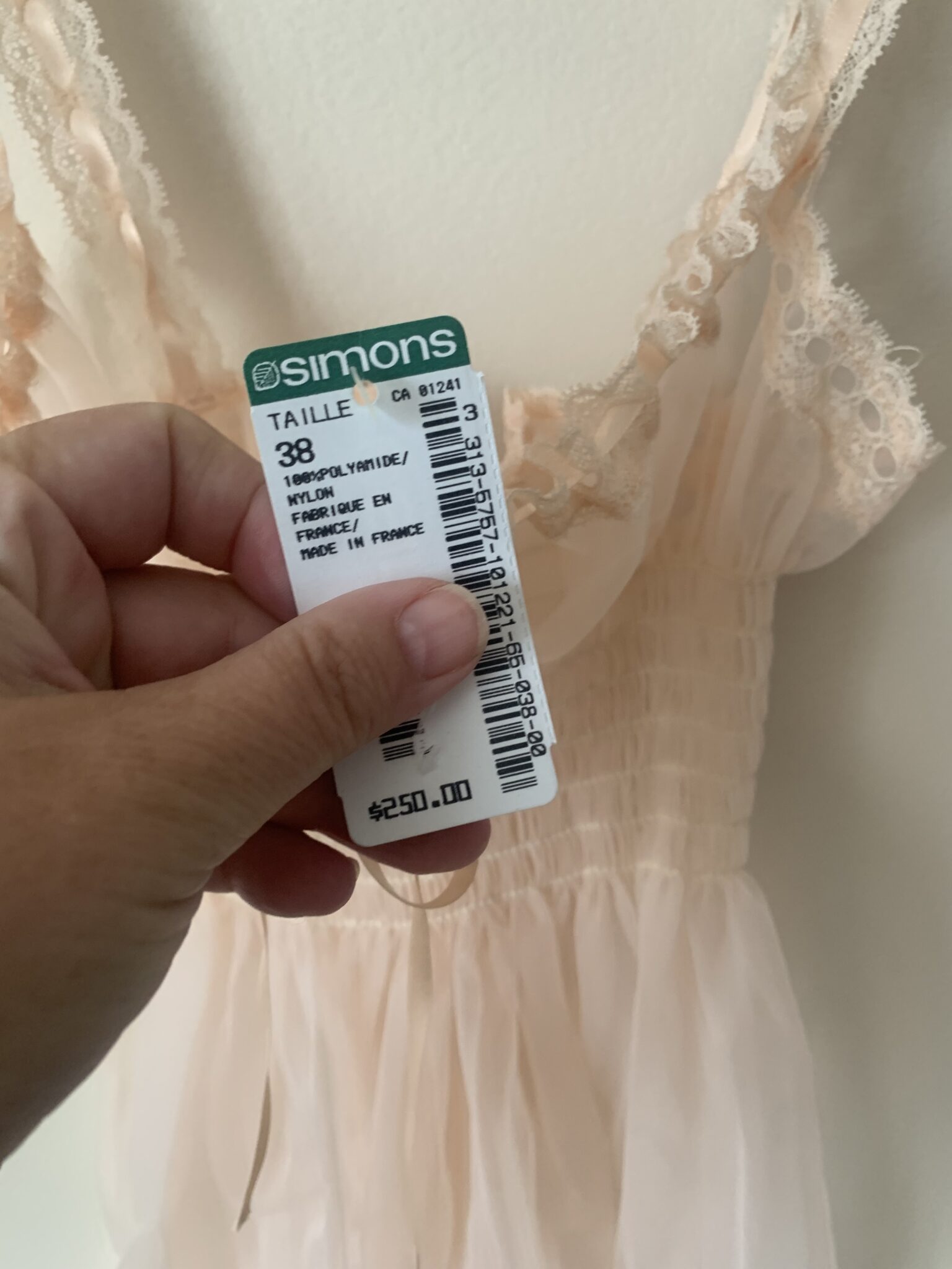 Image for Robe de nuit taille 38 Fifi Chachnil Paris