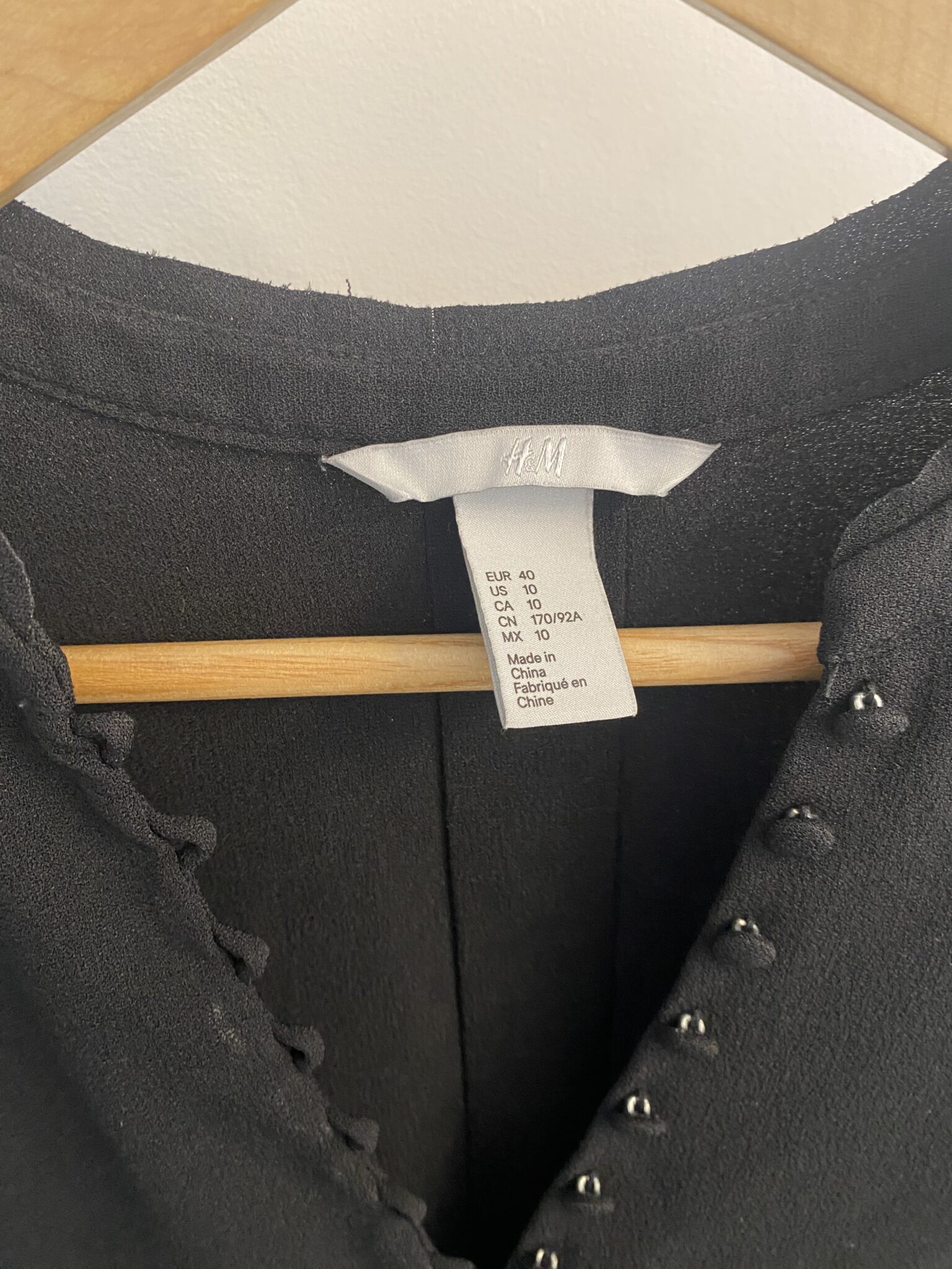 Image for Blouse noire H&M