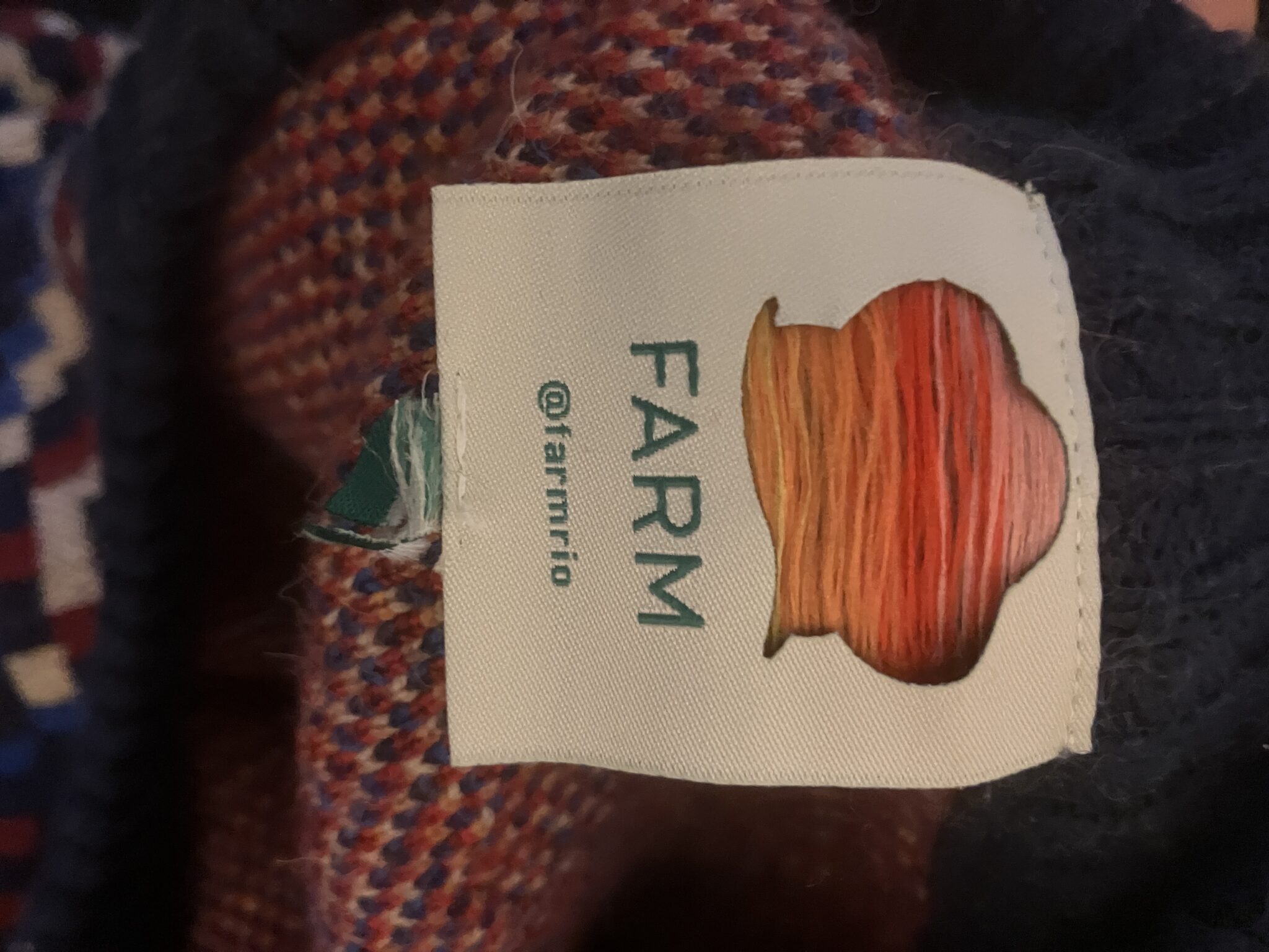 Image for Pull FARM RIO "Ainika" en bleu et rouge, taille XL