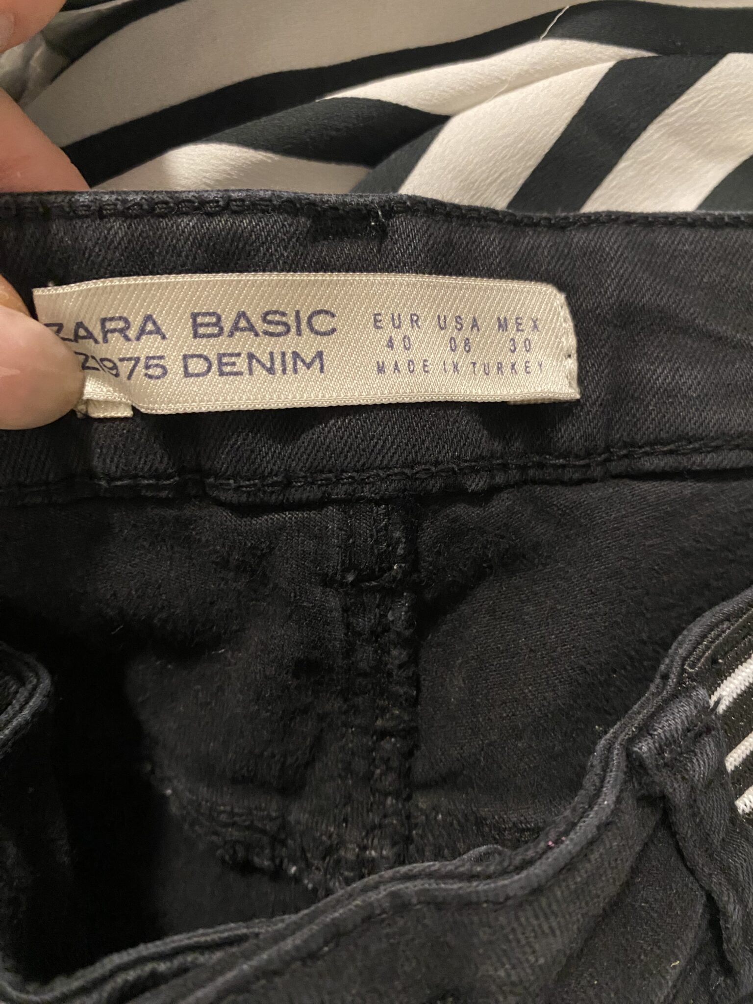 Image for Denim noir Zara